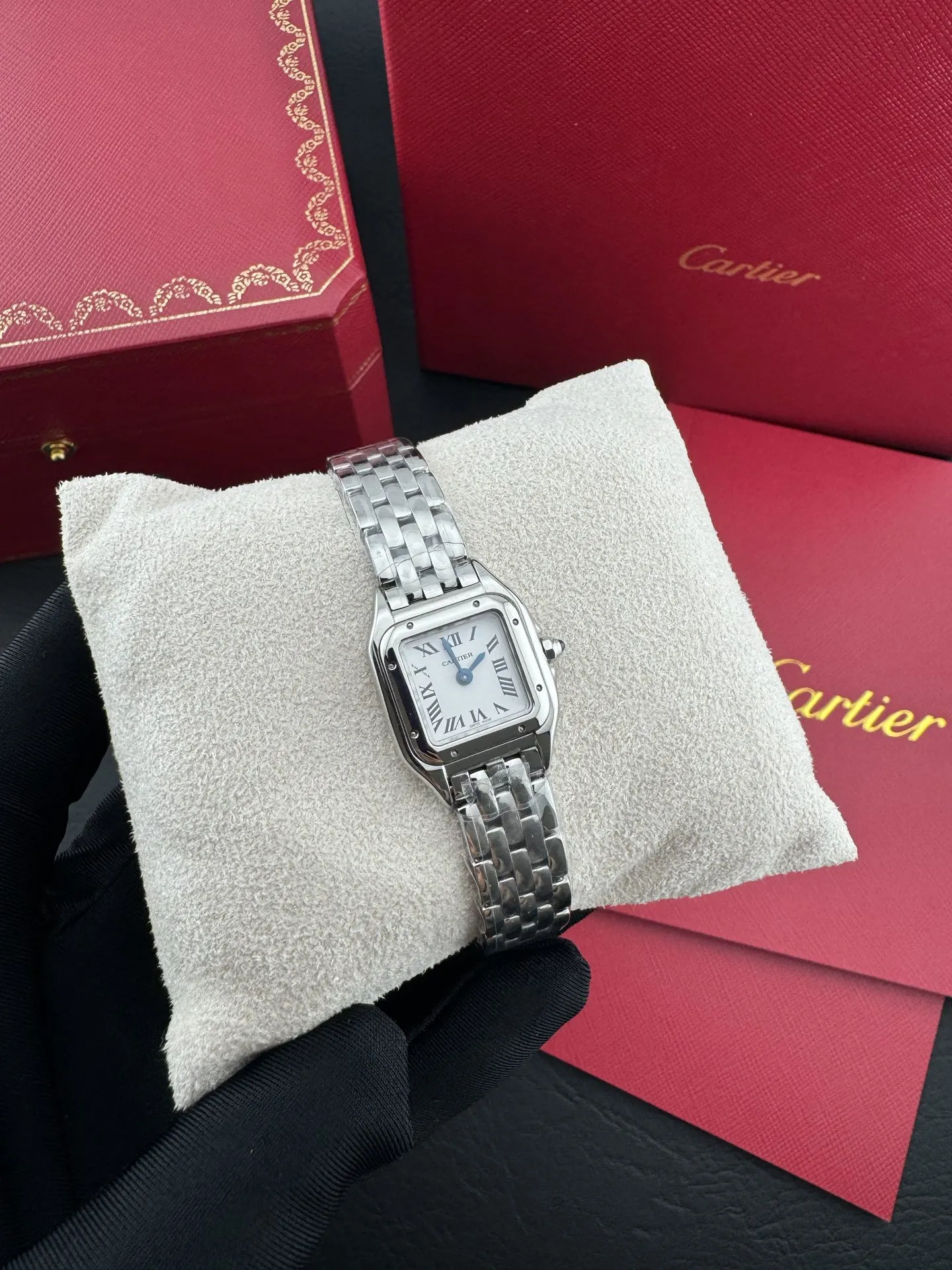 Cartier 藍色 手錶 經典腕表款