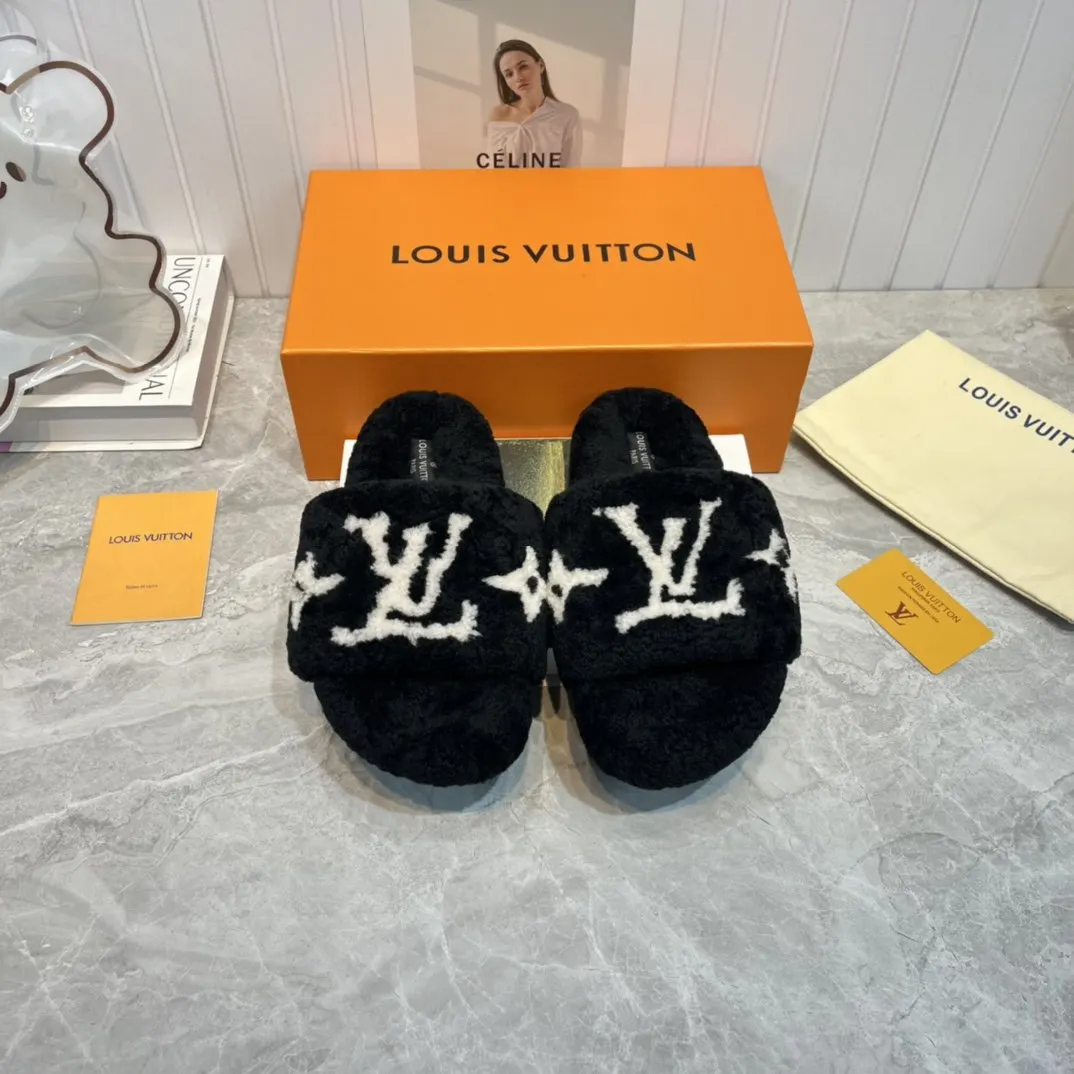 LV 厚底拖鞋 休閒百搭款