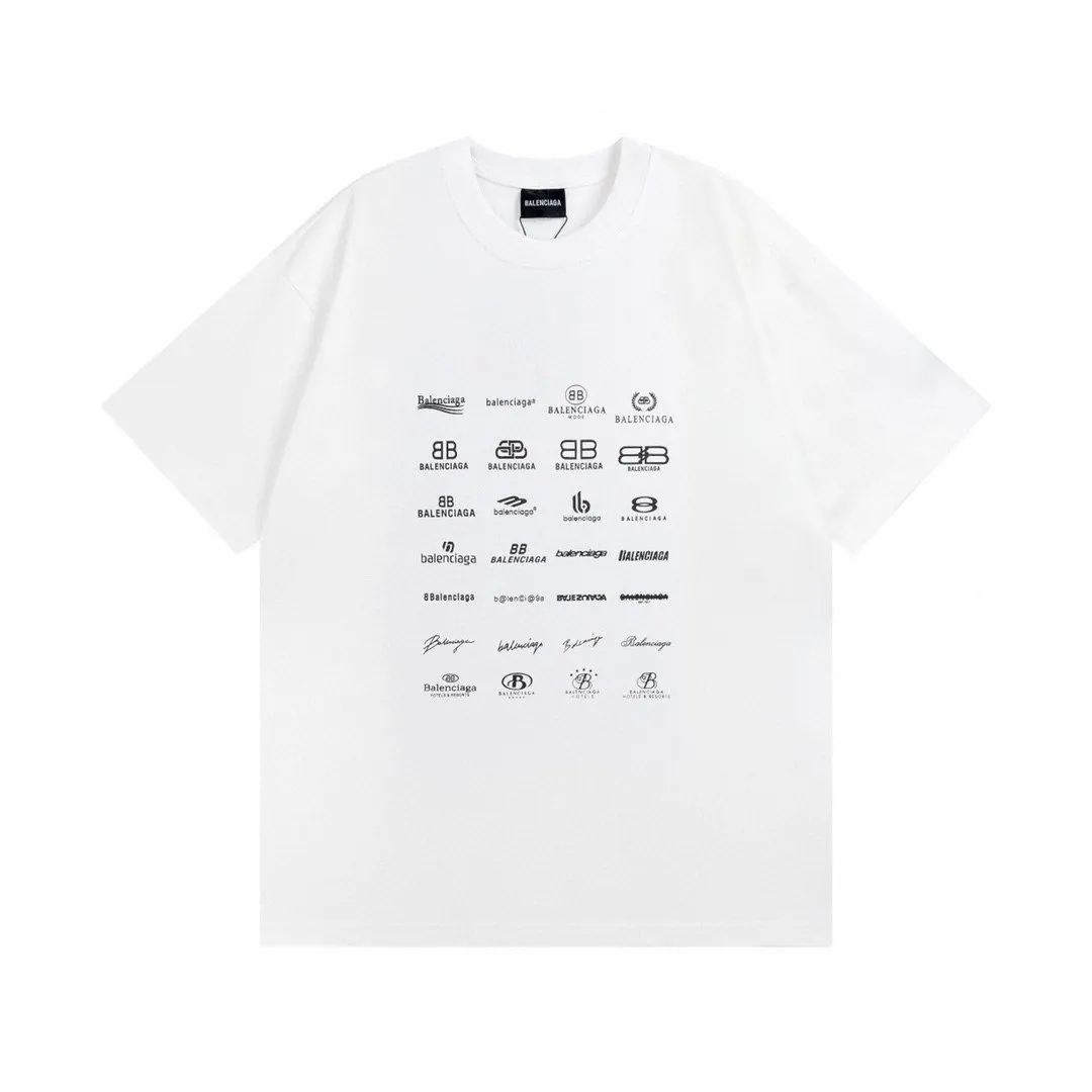 Balenciaga Black Short Sleeve T-Shirt Loose Casual