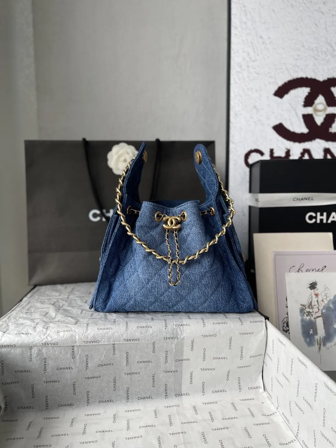 Gold Hobo Shoulder Bag Vintage