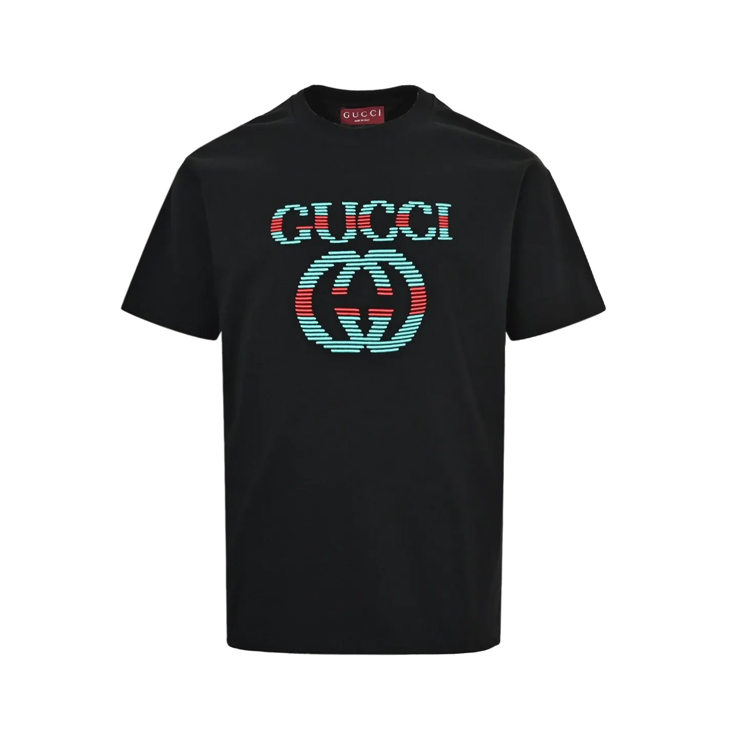 Gucci 黑色 Logo 字母 短袖T恤 休閒百搭款