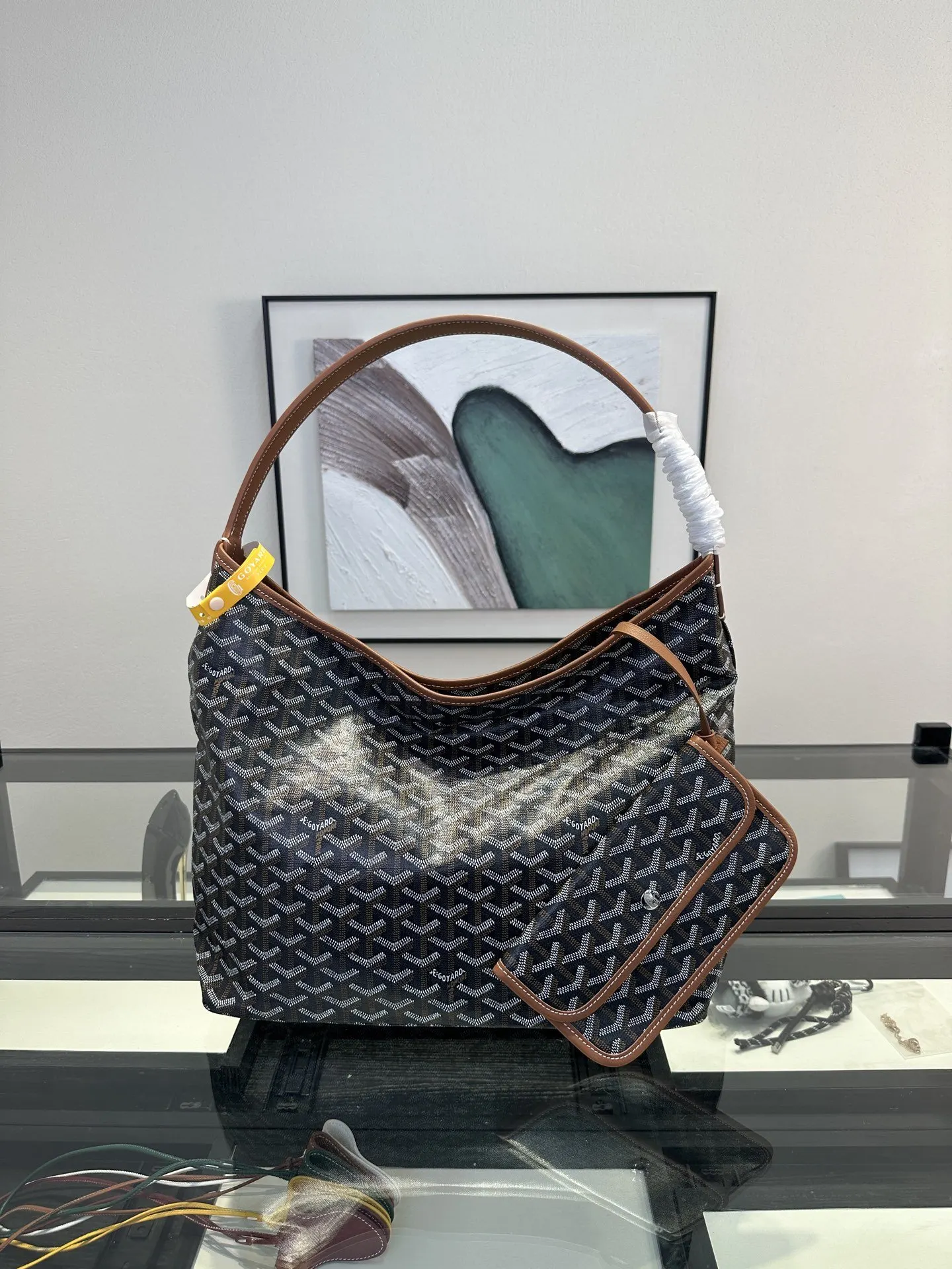 Goyard Hobo 棕色 腋下包 復古腋下背款