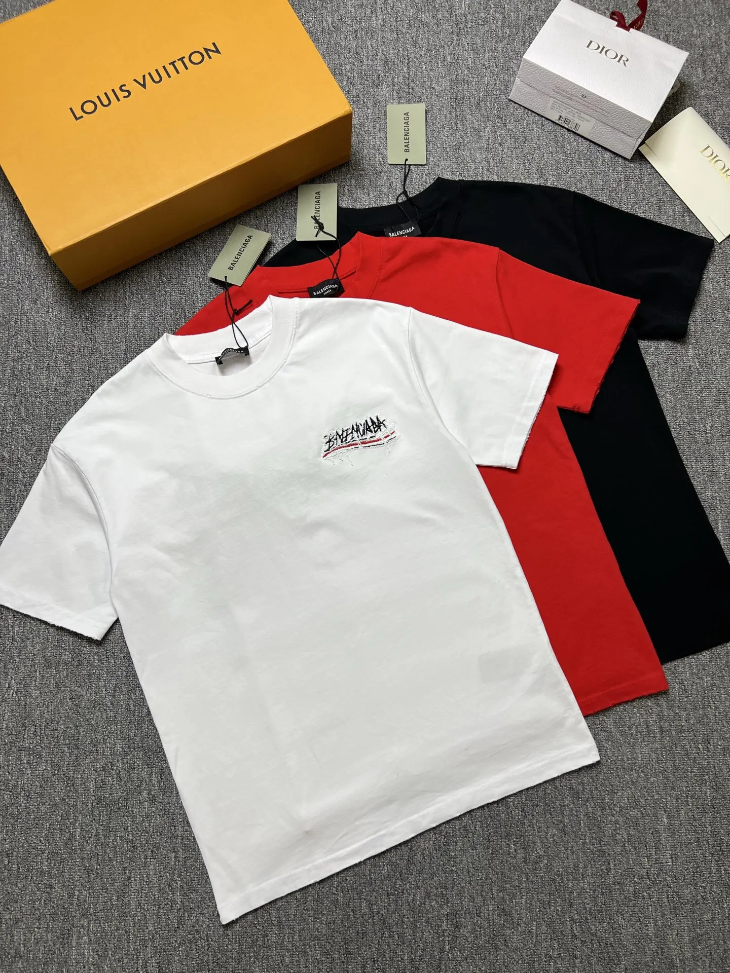 Balenciaga 26SS Cotton Short Sleeve T-Shirt Street Casual
