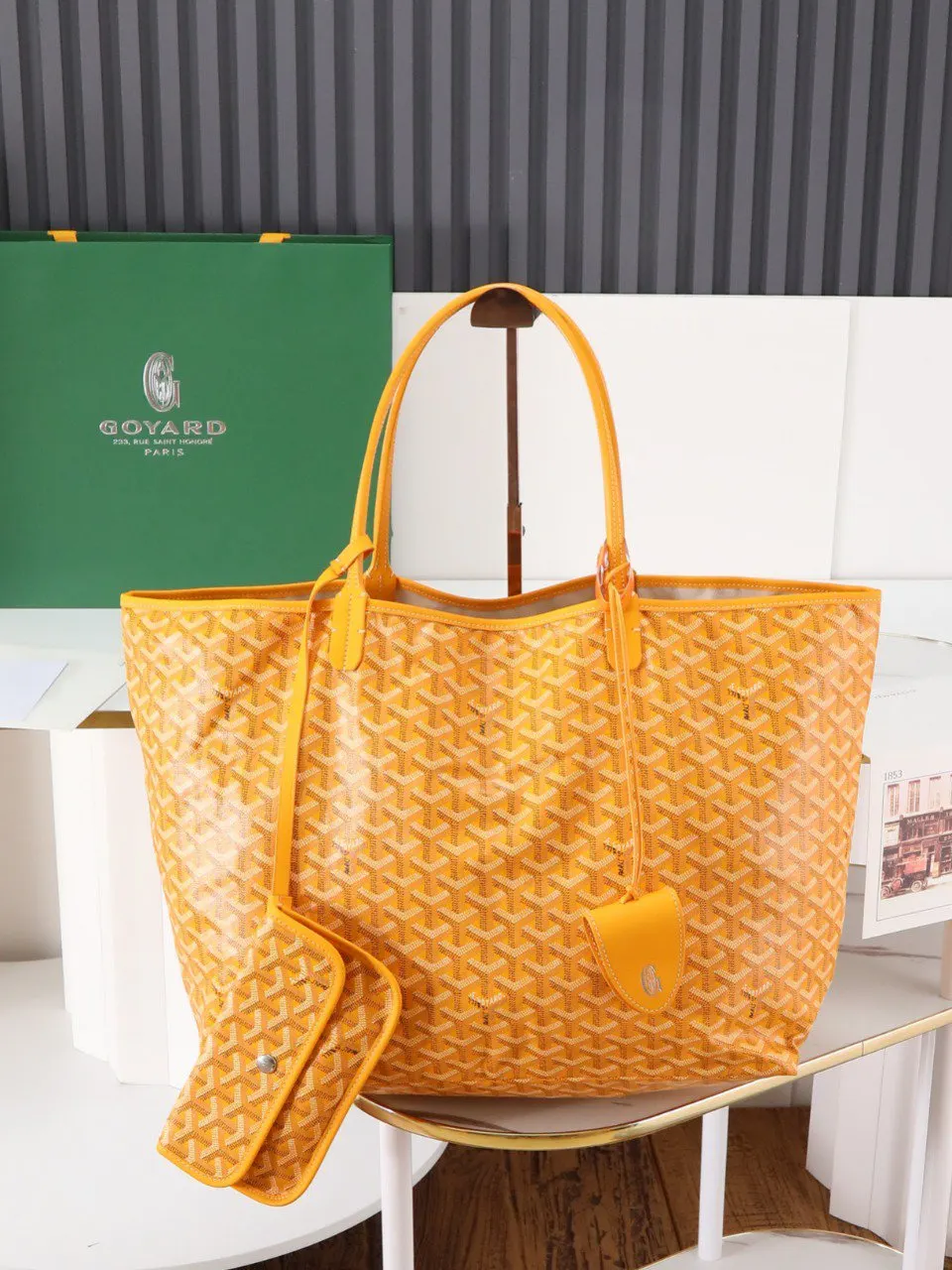 Goyard Hobo Shoulder Bag Vintage Canvas