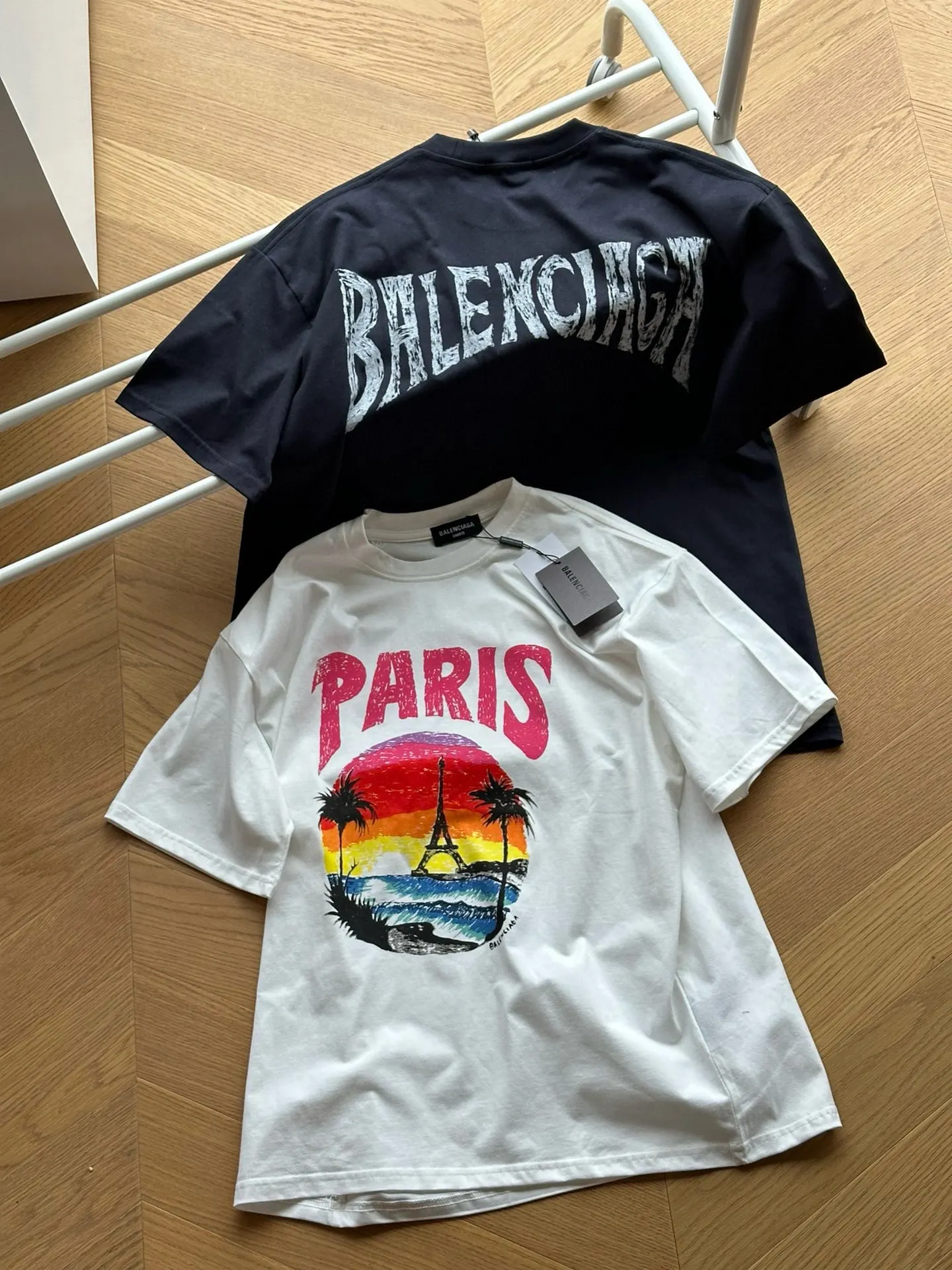 Balenciaga 黑色 短袖T恤 街頭休閒款