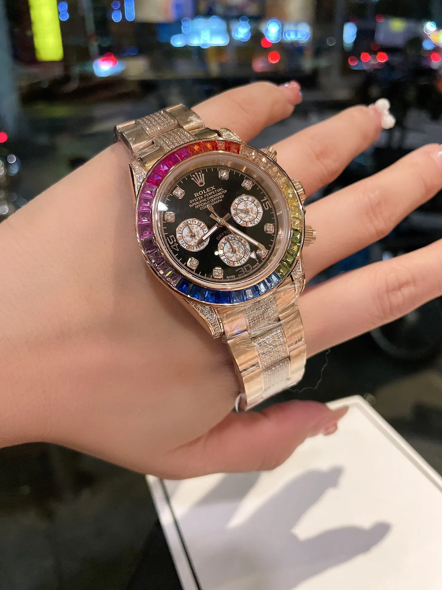 Rolex 元 高端 全新劳力士迪通拿彩虹款 手錶 經典腕表款