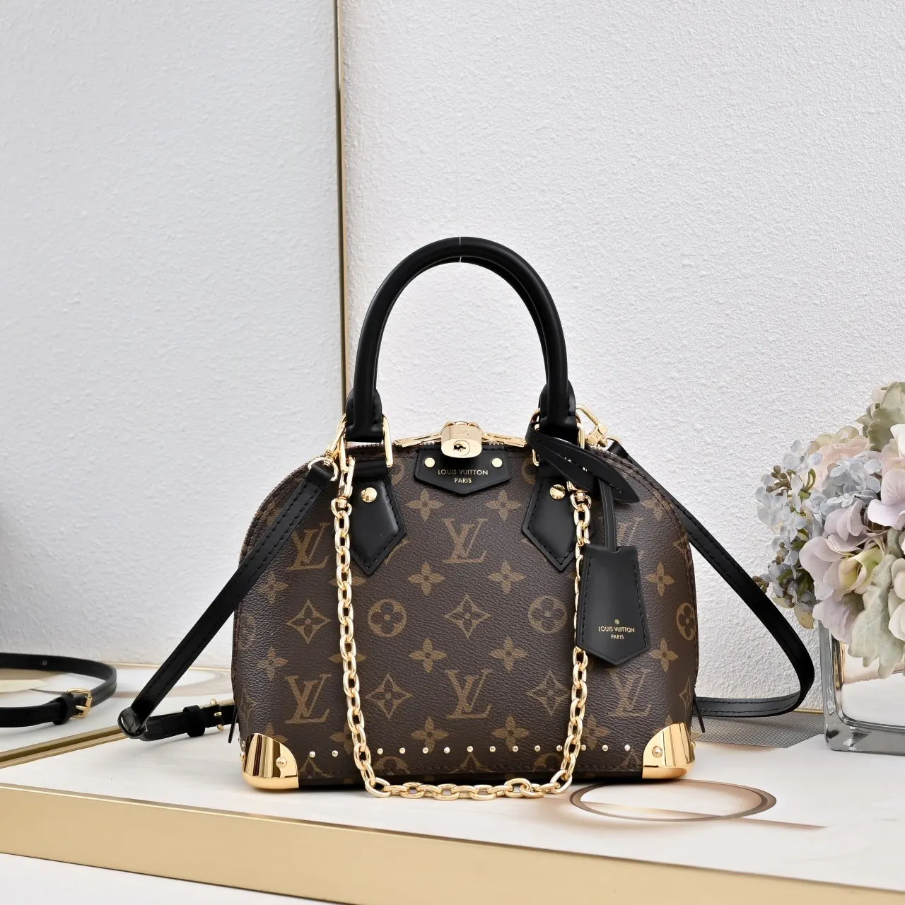 LV Alma 老花貝殼包 手提斜挎款