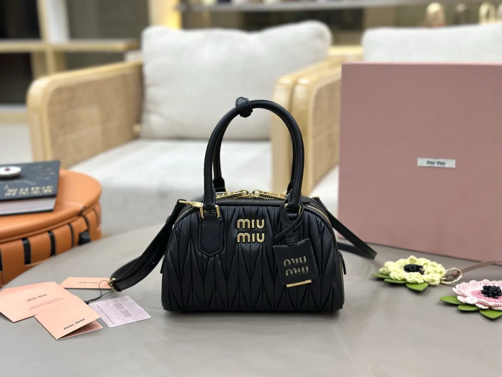 Black White Crossbody Bag Lightweight