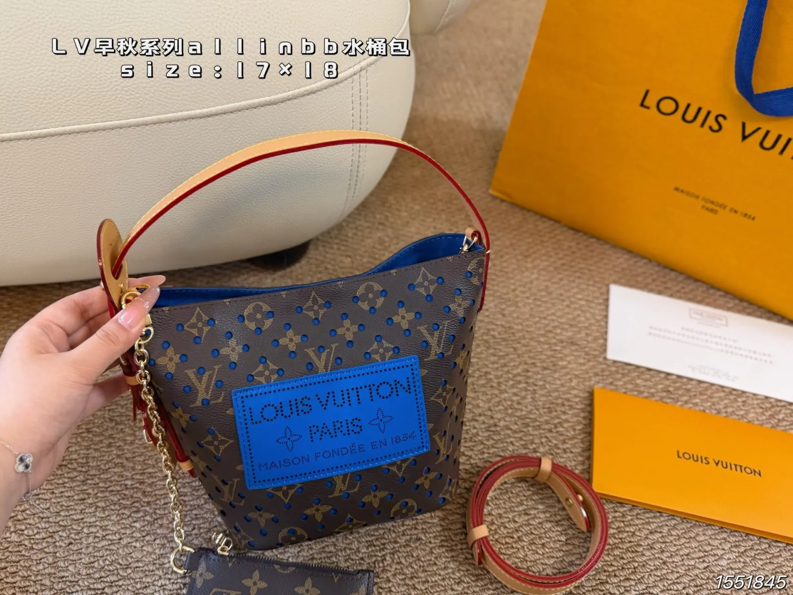 Louis Vuitton Monogram Chain Bag Canvas