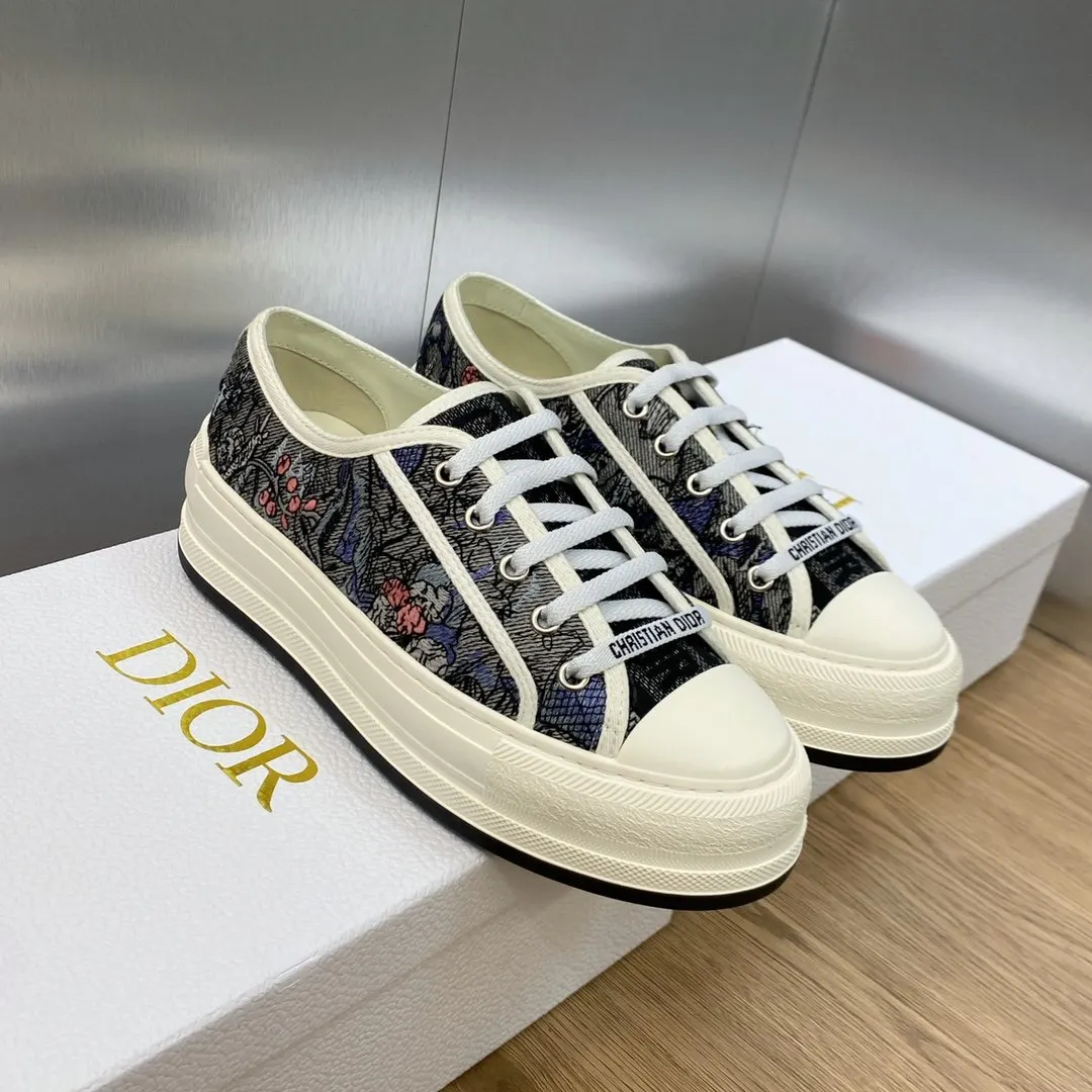Dior 厚底 拼色 運動鞋 休閒百搭款