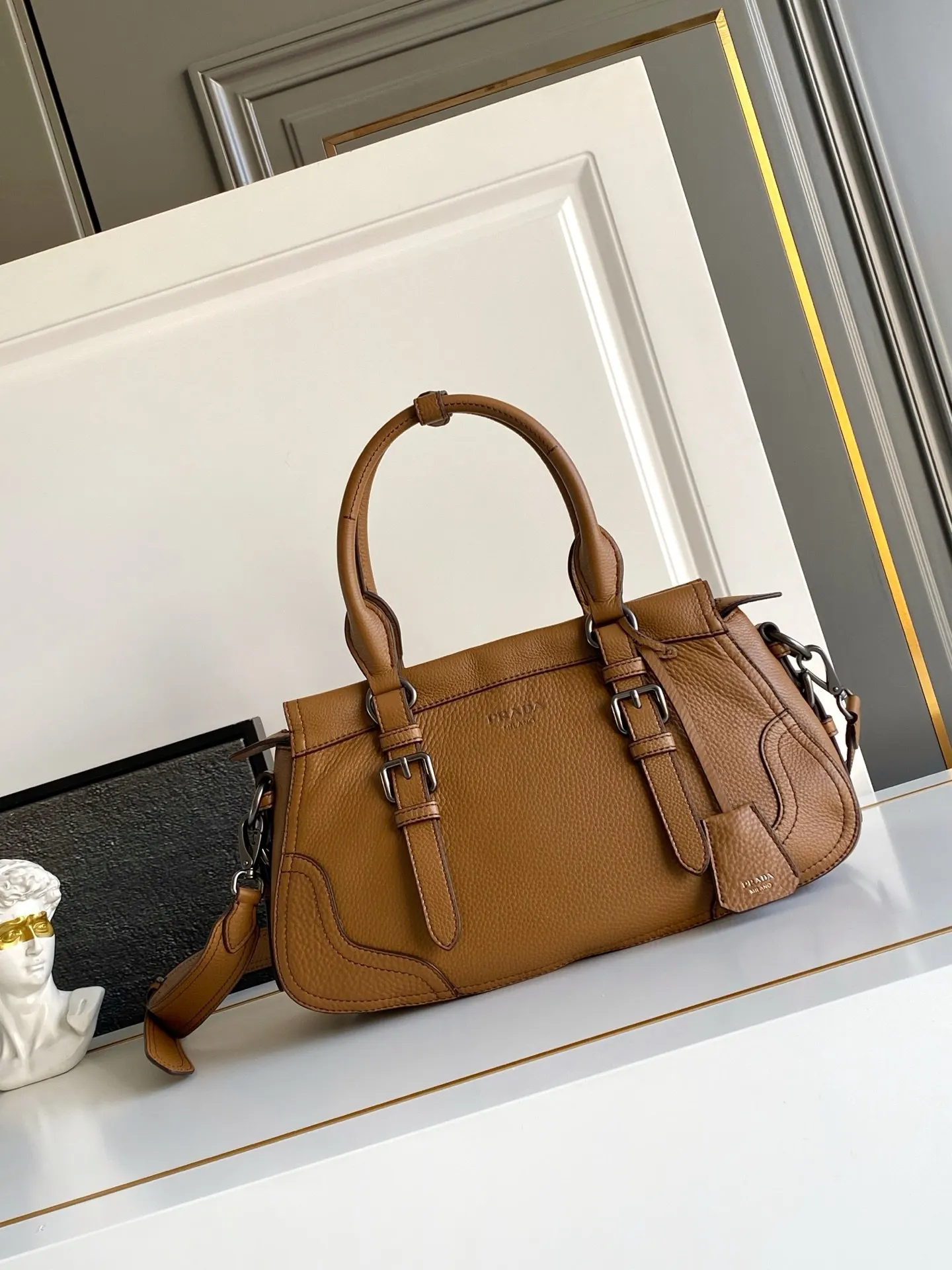 Prada 皮革 旅行袋 大容量旅行款