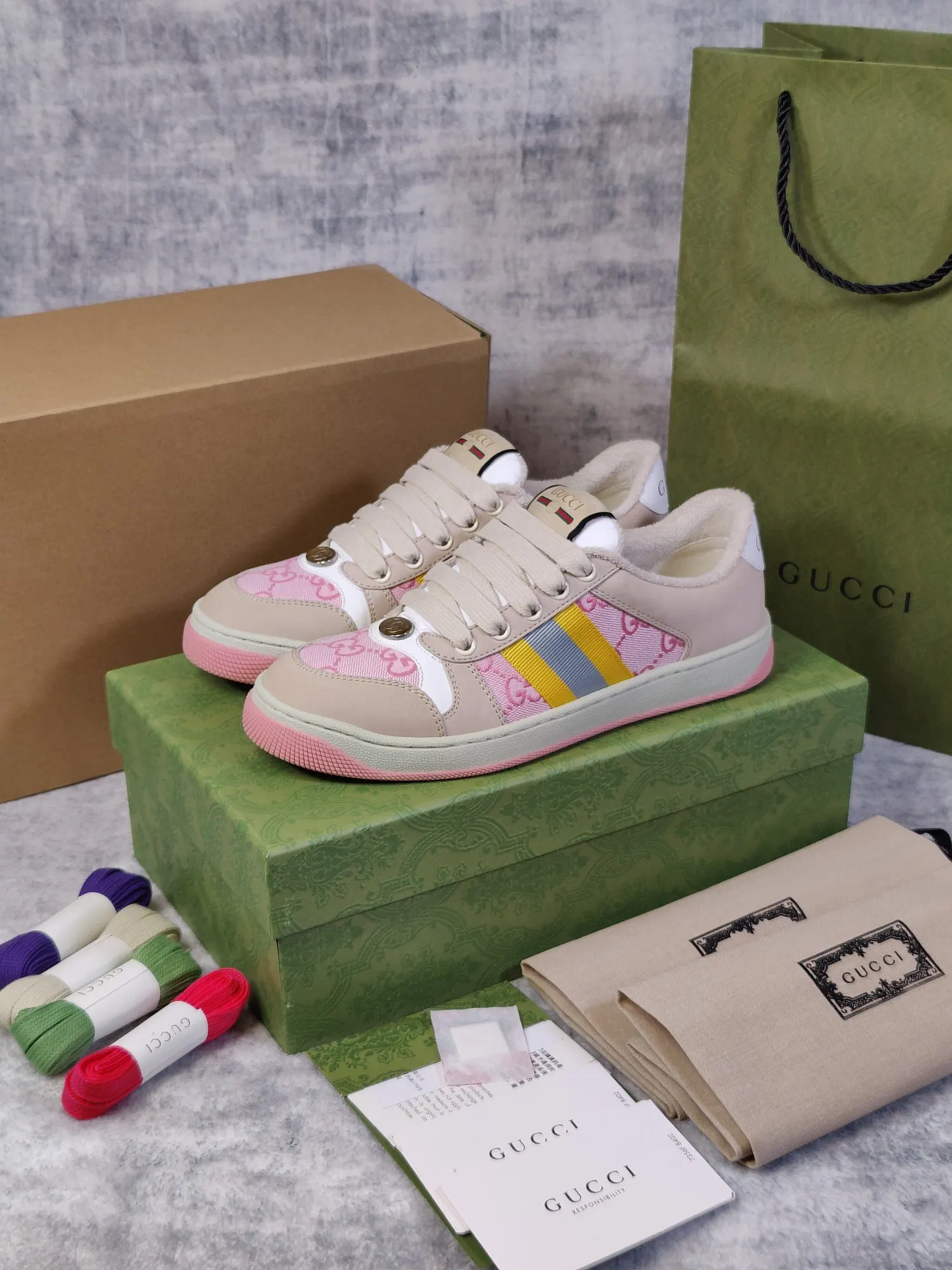 Gucci Logo casual sneakers, all-match 50