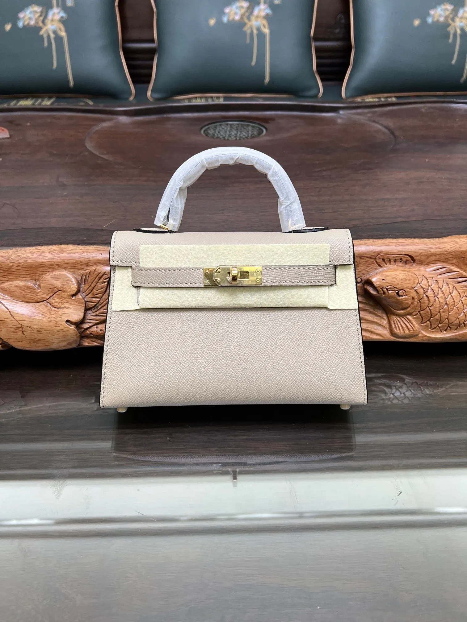 Hermes Mini Kelly Epsom掌纹牛皮 斜背包 19cm 經典款
