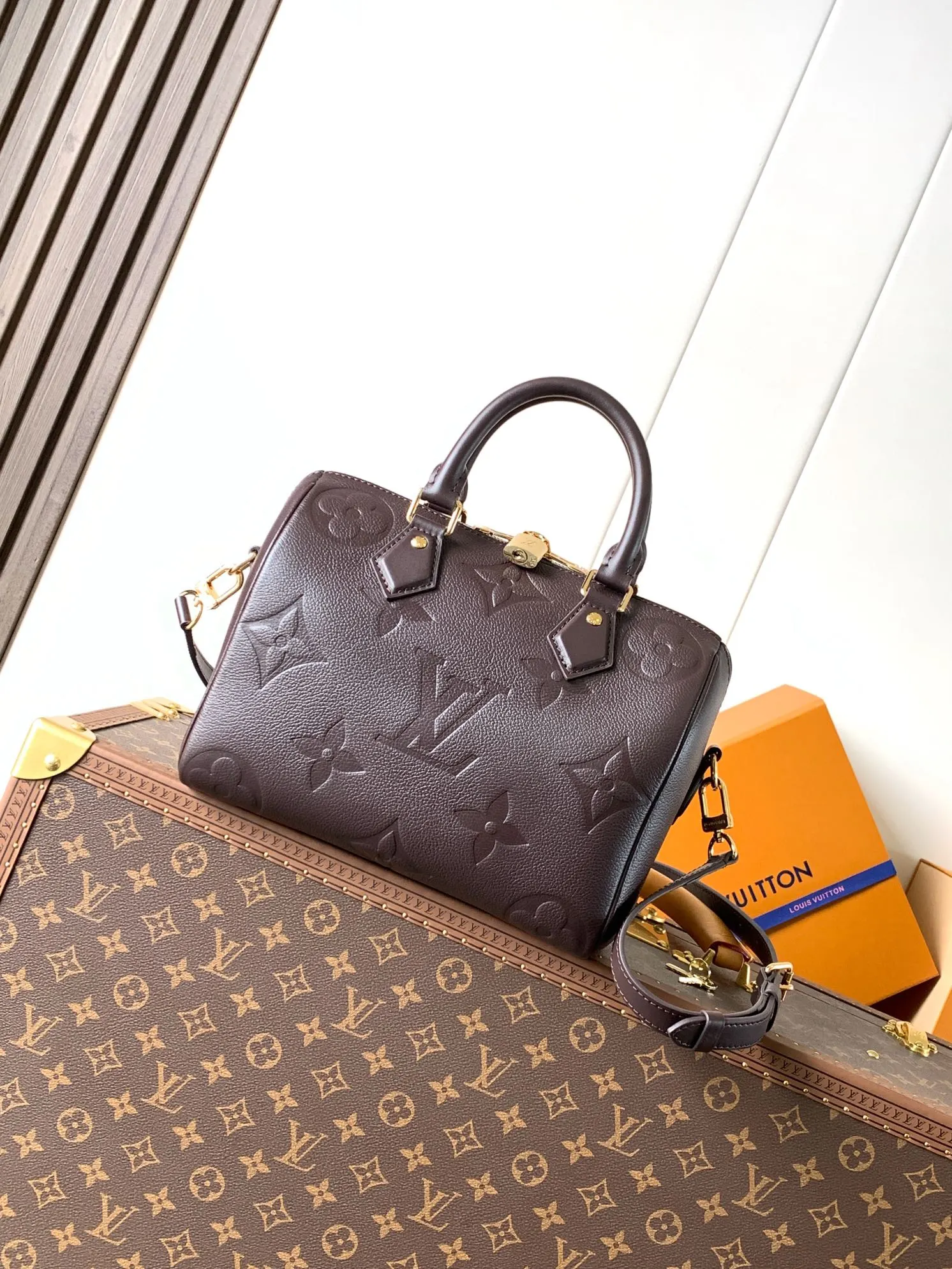 LV Speedy 金色 老花 手提包 精選款