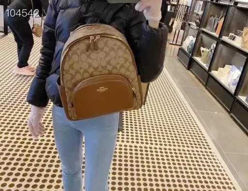 Coach 拼色 經典 經典标志C 雙肩包 实用雙肩款