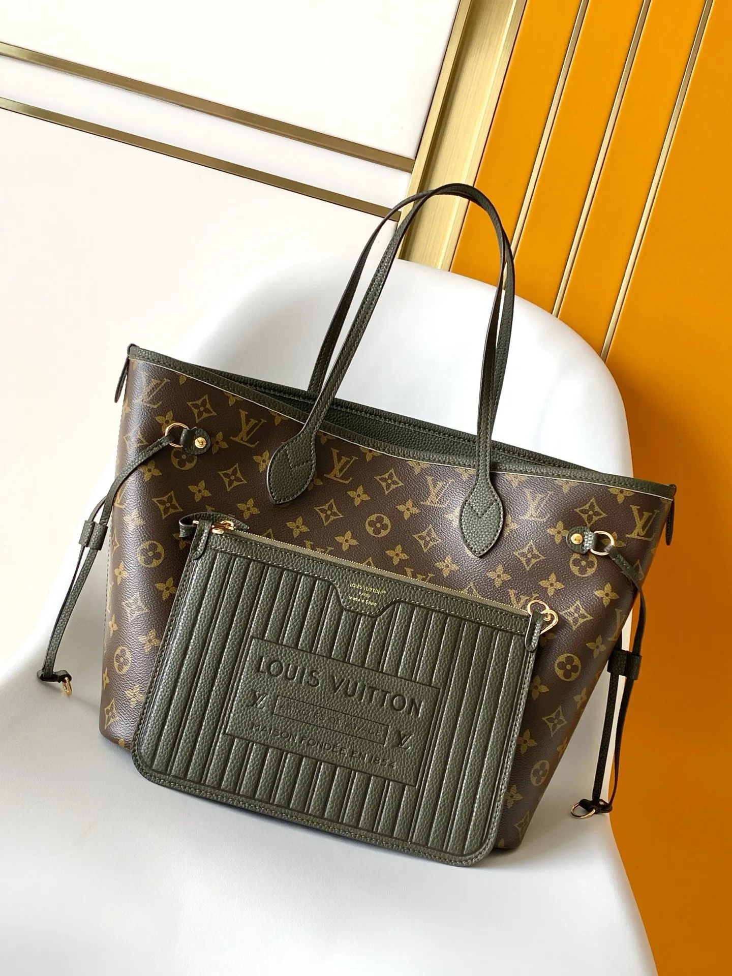Neverfull 黑色 藍色 帆布 斜背包 輕便斜挎款