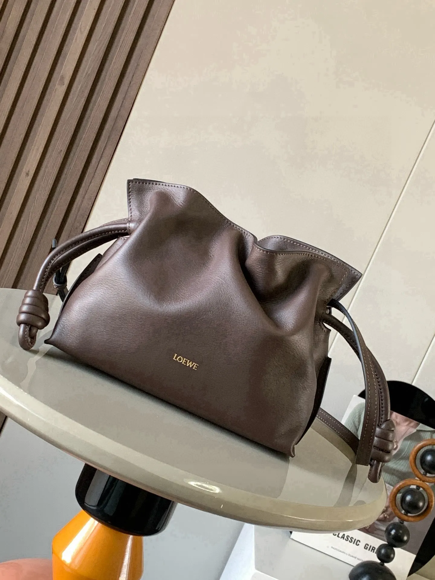 Loewe 啡色 小牛皮 托特包 大容量托特款