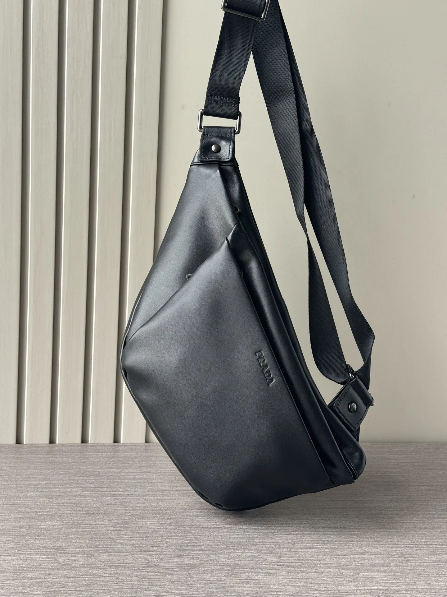 Prada Black Belt Bag Lightweight Leather