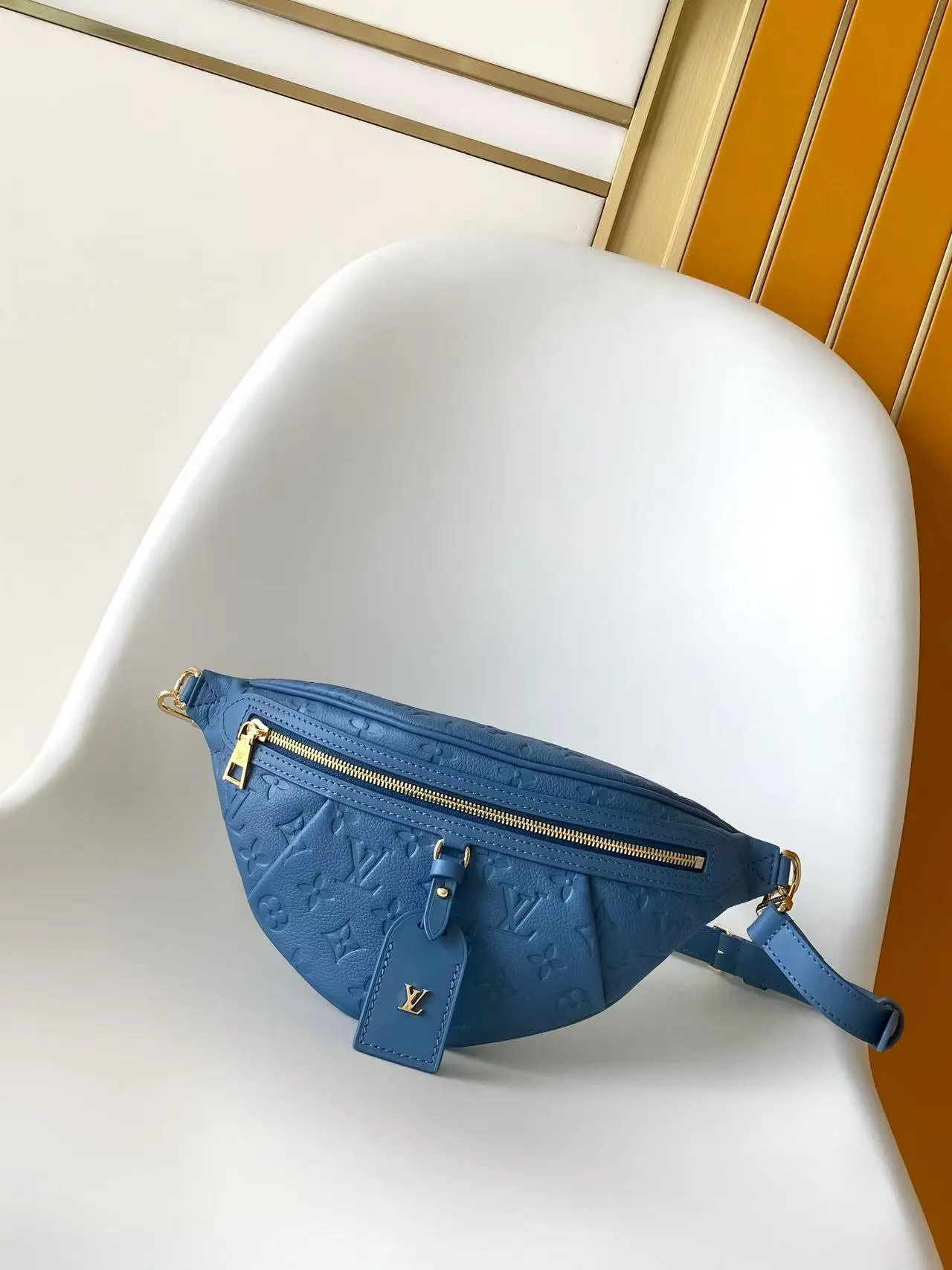 Gold Belt Bag Casual Leather