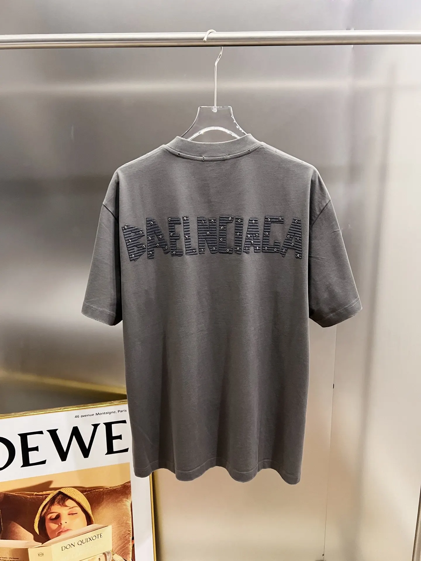 Balenciaga Black Logo Short Sleeve T-Shirt Loose Casual