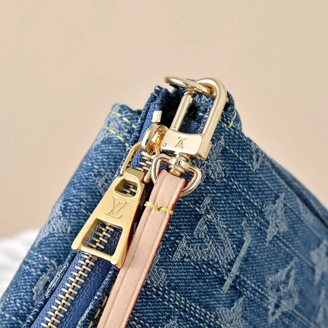 Blue Shoulder Bag Leather