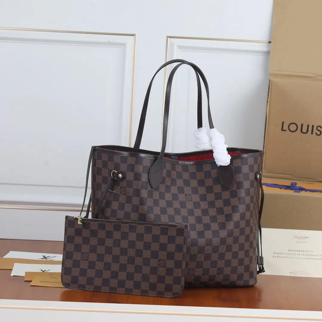 LV Neverfull 帆布 手拿包 精致手拿款