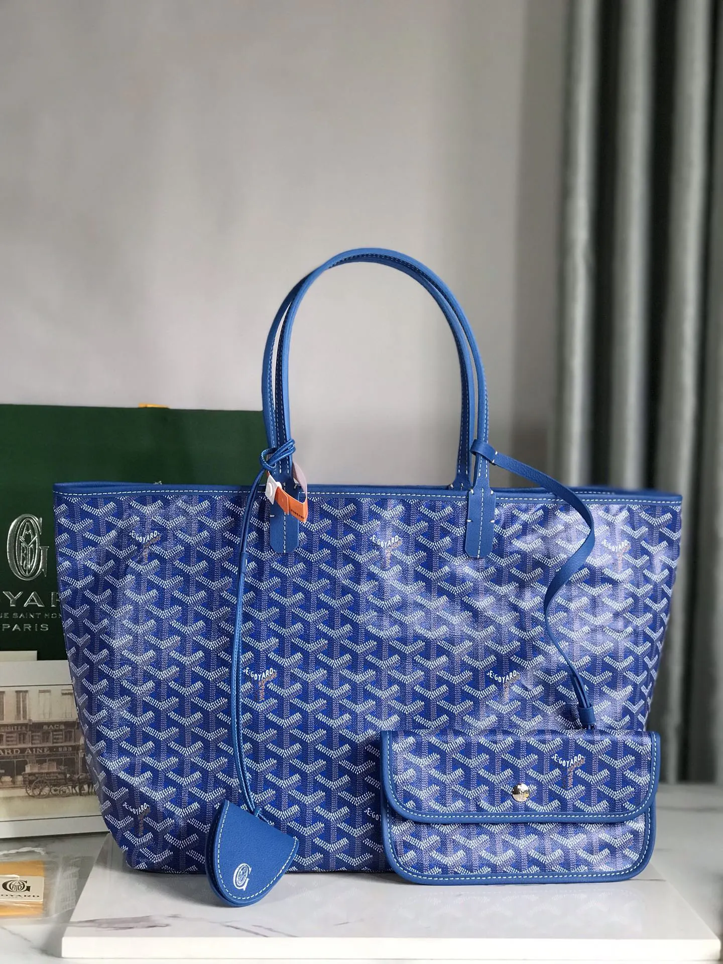 Goyard 蓝色 托特包 大容量托特款