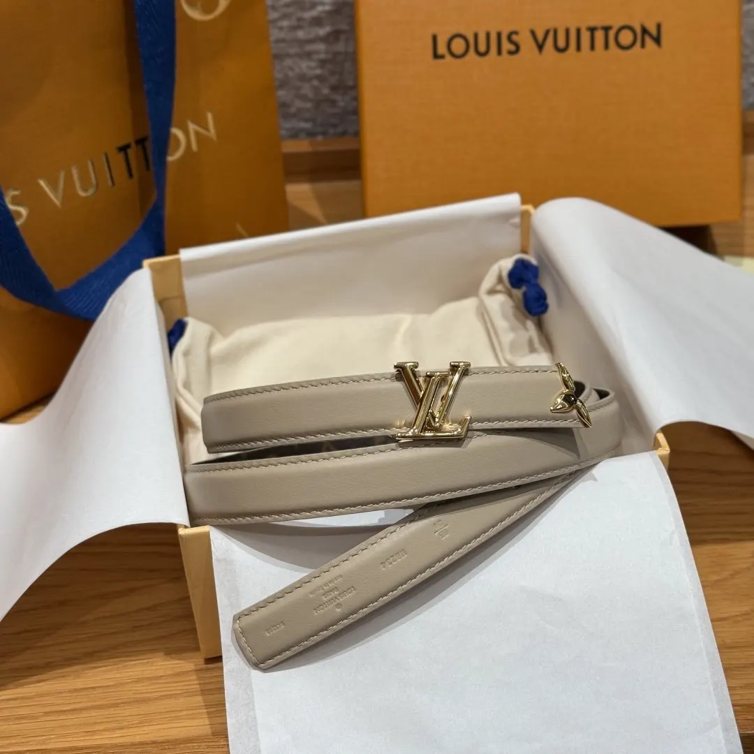 LV 銀色 雙面腰帶 商務休閒款