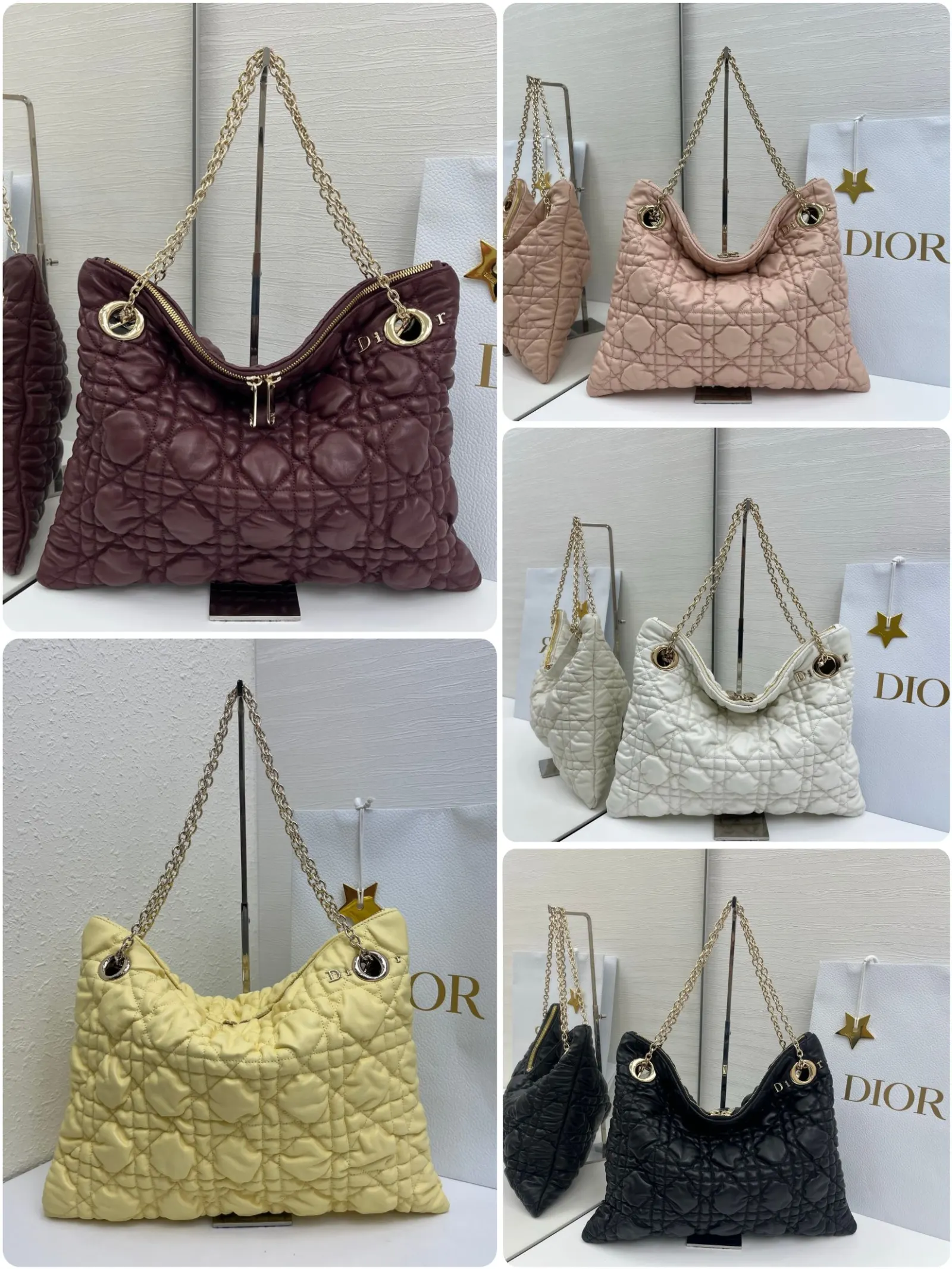 Dior Cannage Quilted Tote 藤格绗缝手 托特包 大容量托特款