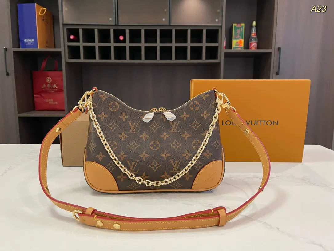 Louis Vuitton Black Monogram Hobo Shoulder Bag Vintage