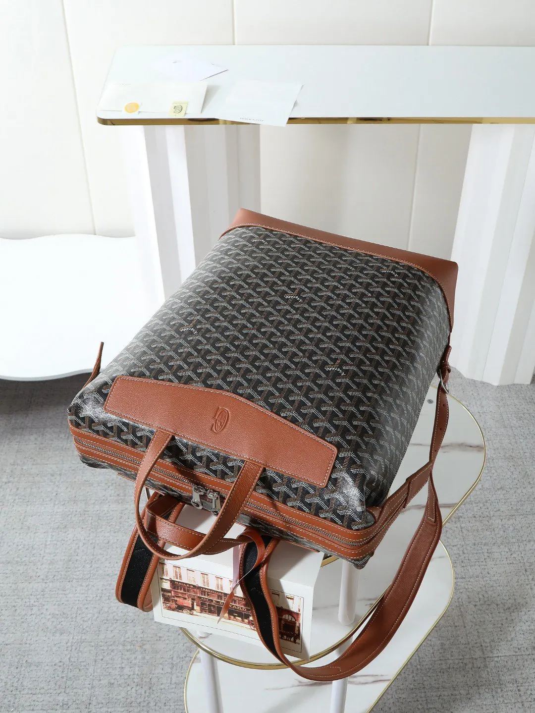 Goyard Backpack Leather