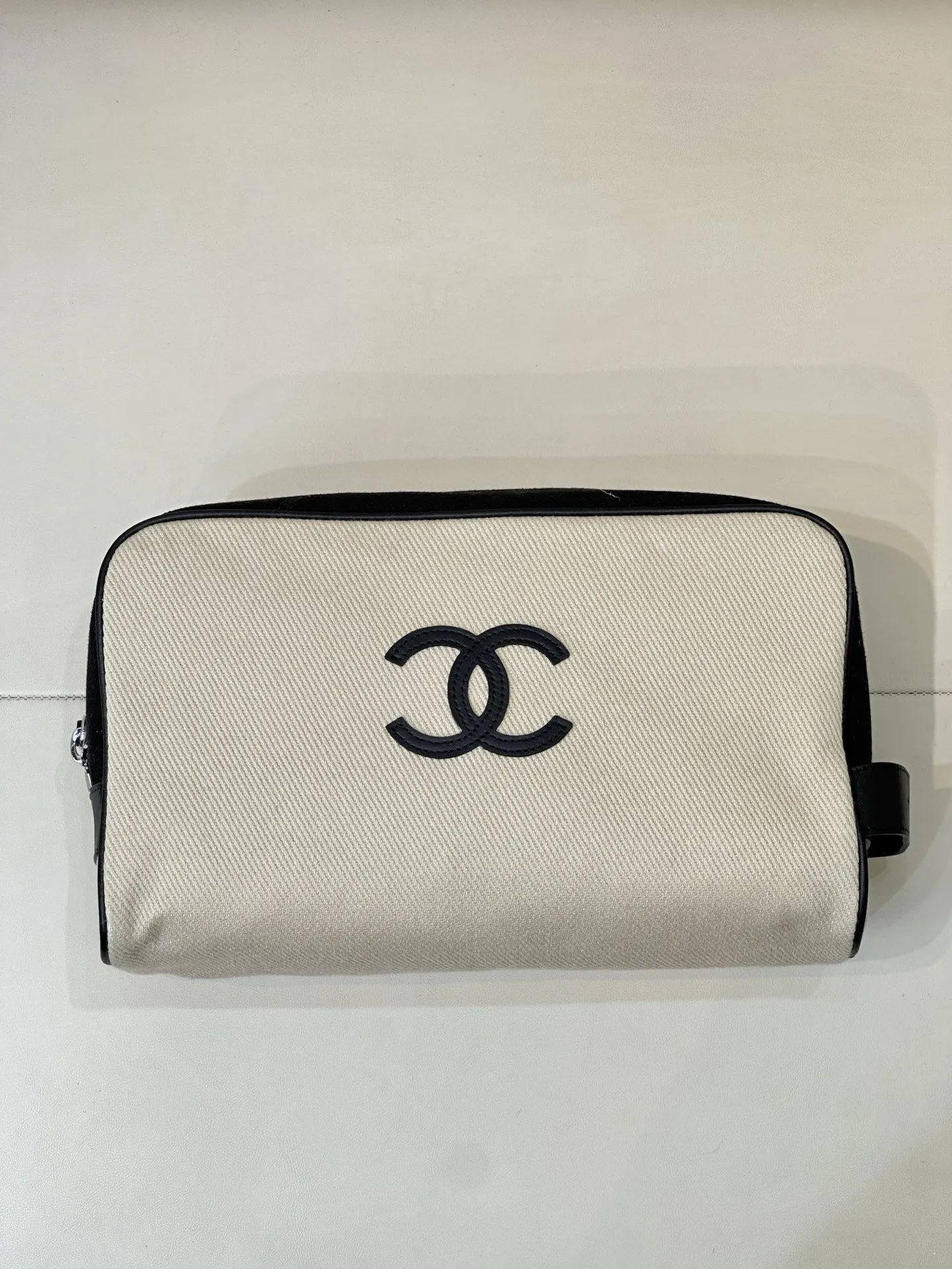 Beige Cosmetic Pouch