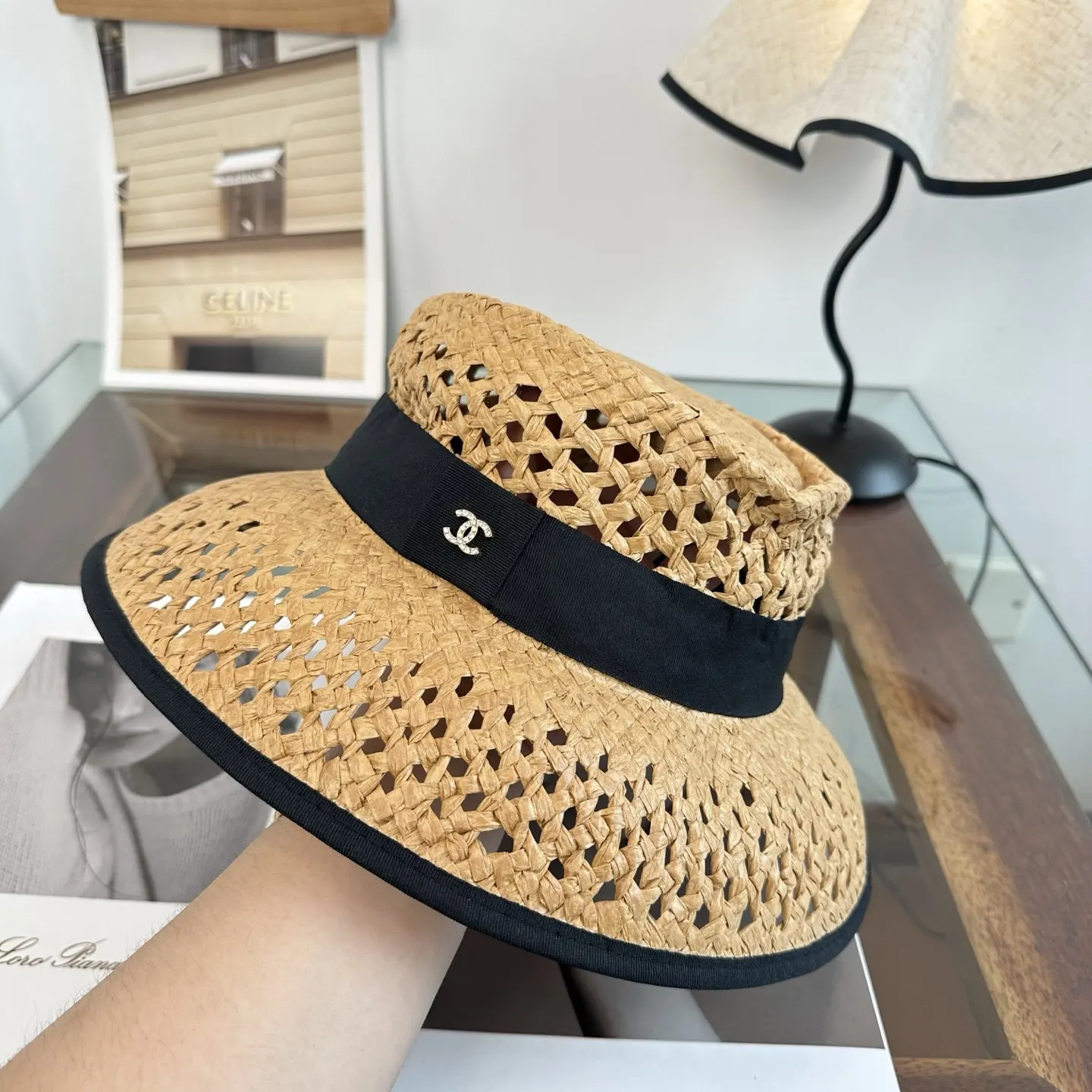 Chanel 编织 草帽 度假遮阳 帽子