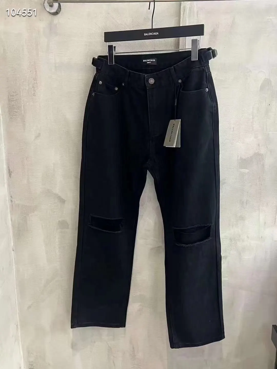 Balenciaga 24ss Black Pants Loose Casual