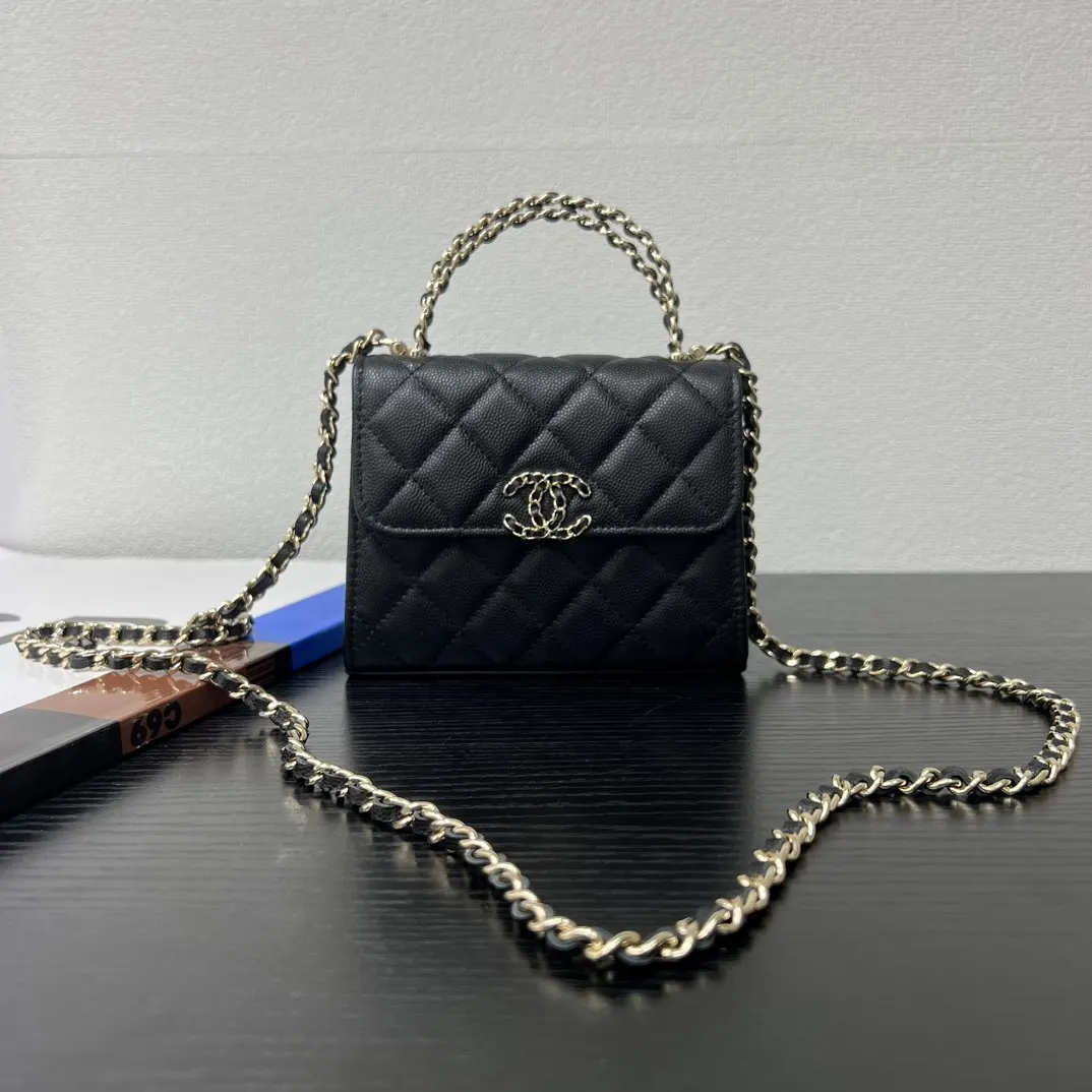 CHANEL 牛皮Kelly手柄包 手提斜挎