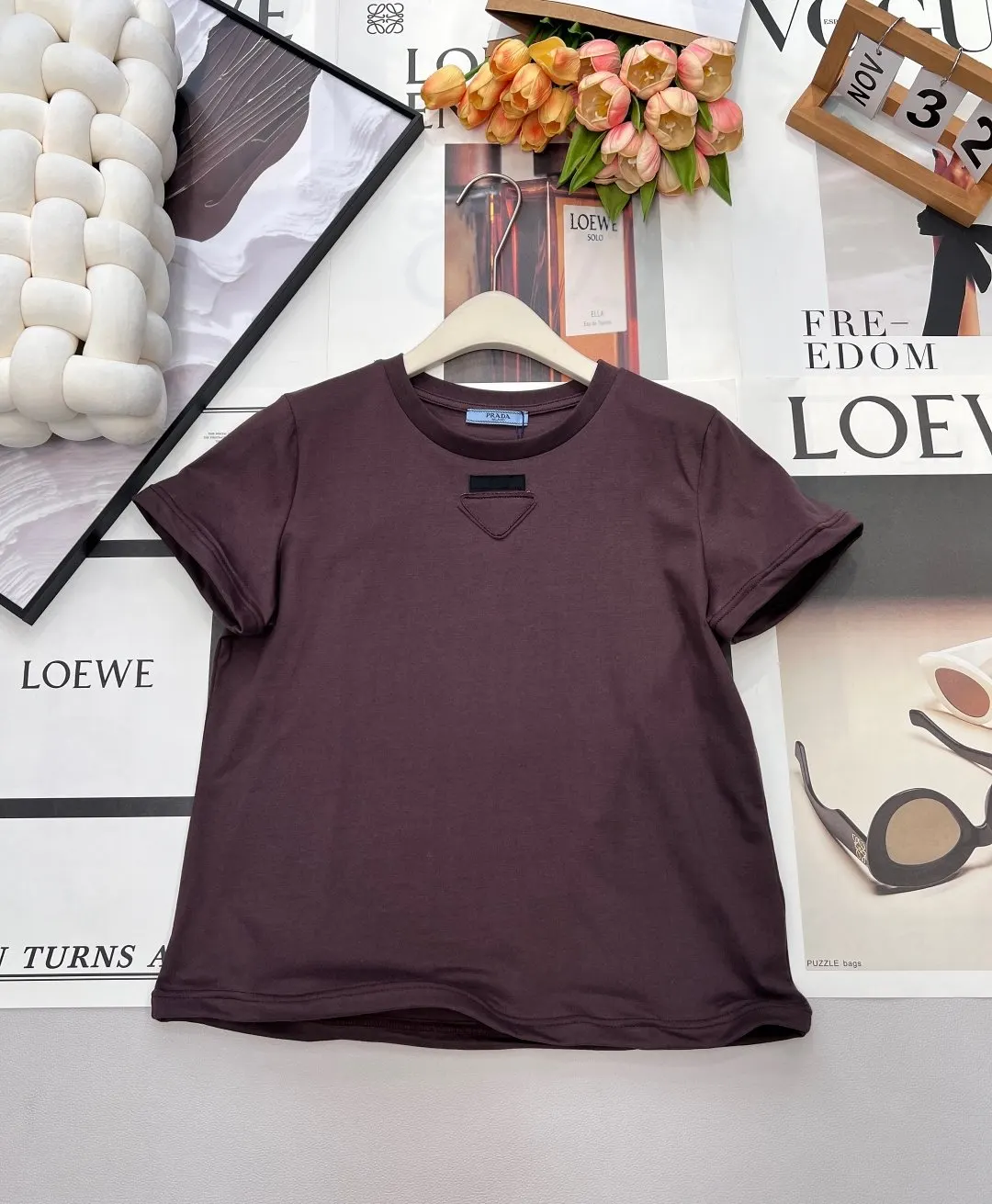 Prada T-Shirt Casual Versatile