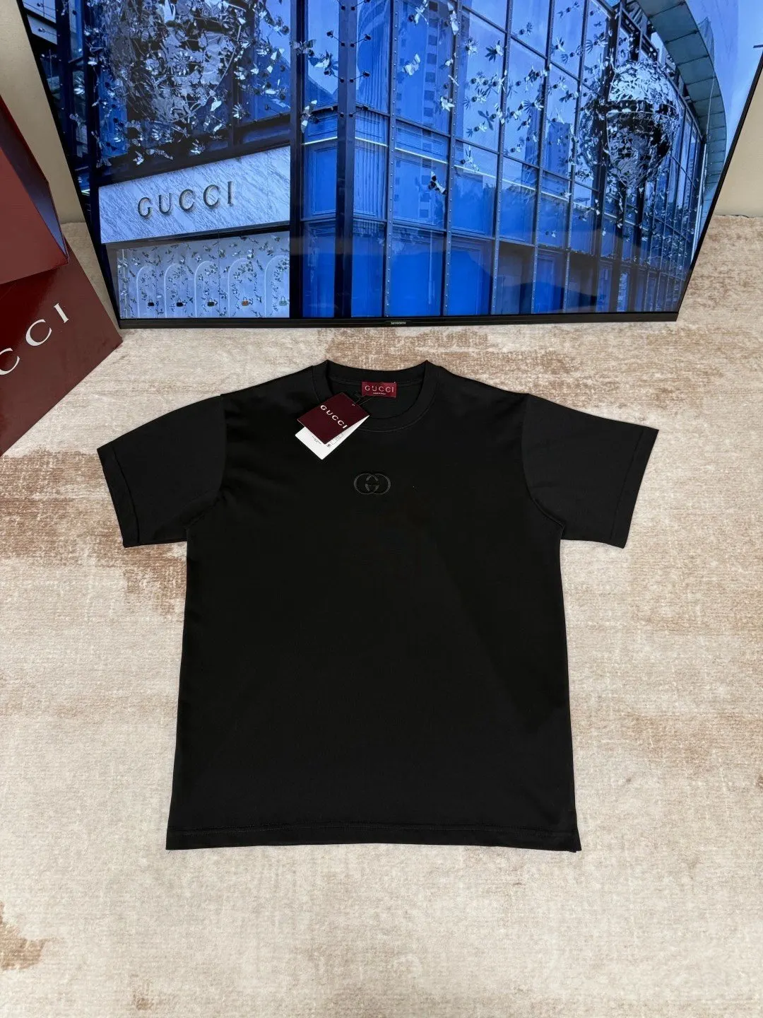 Gucci 黑色 刺繡 印花 針織衫 質感針織款