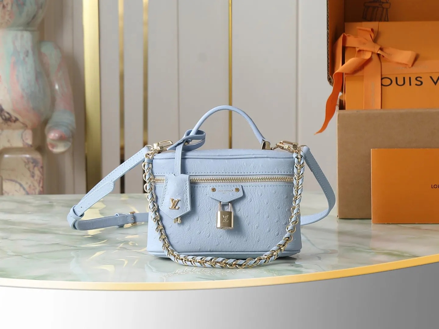 Louis Vuitton Blue Cosmetic Pouch