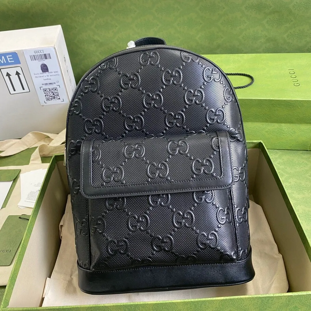 黑色 皮革 厂价 雙肩包 实用雙肩款