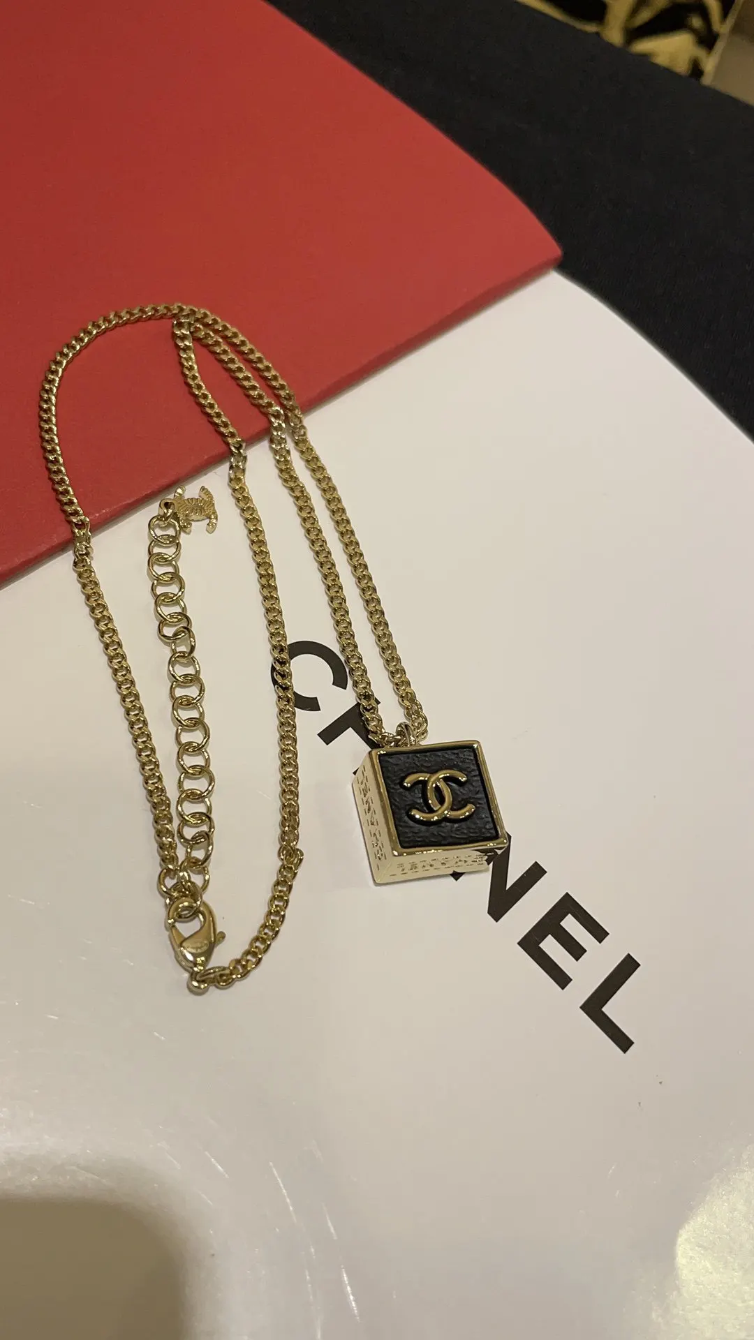 Chanel Black Gold Necklace