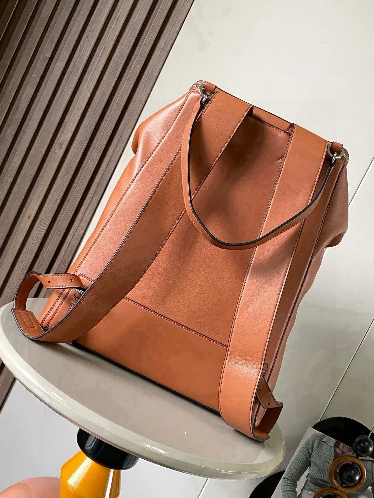 Brown Backpack Leather