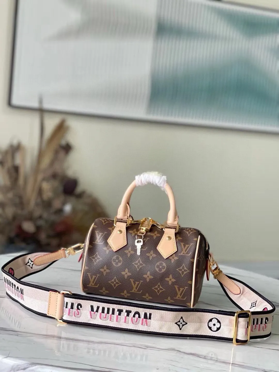 LV Speedy 紅色 手提包