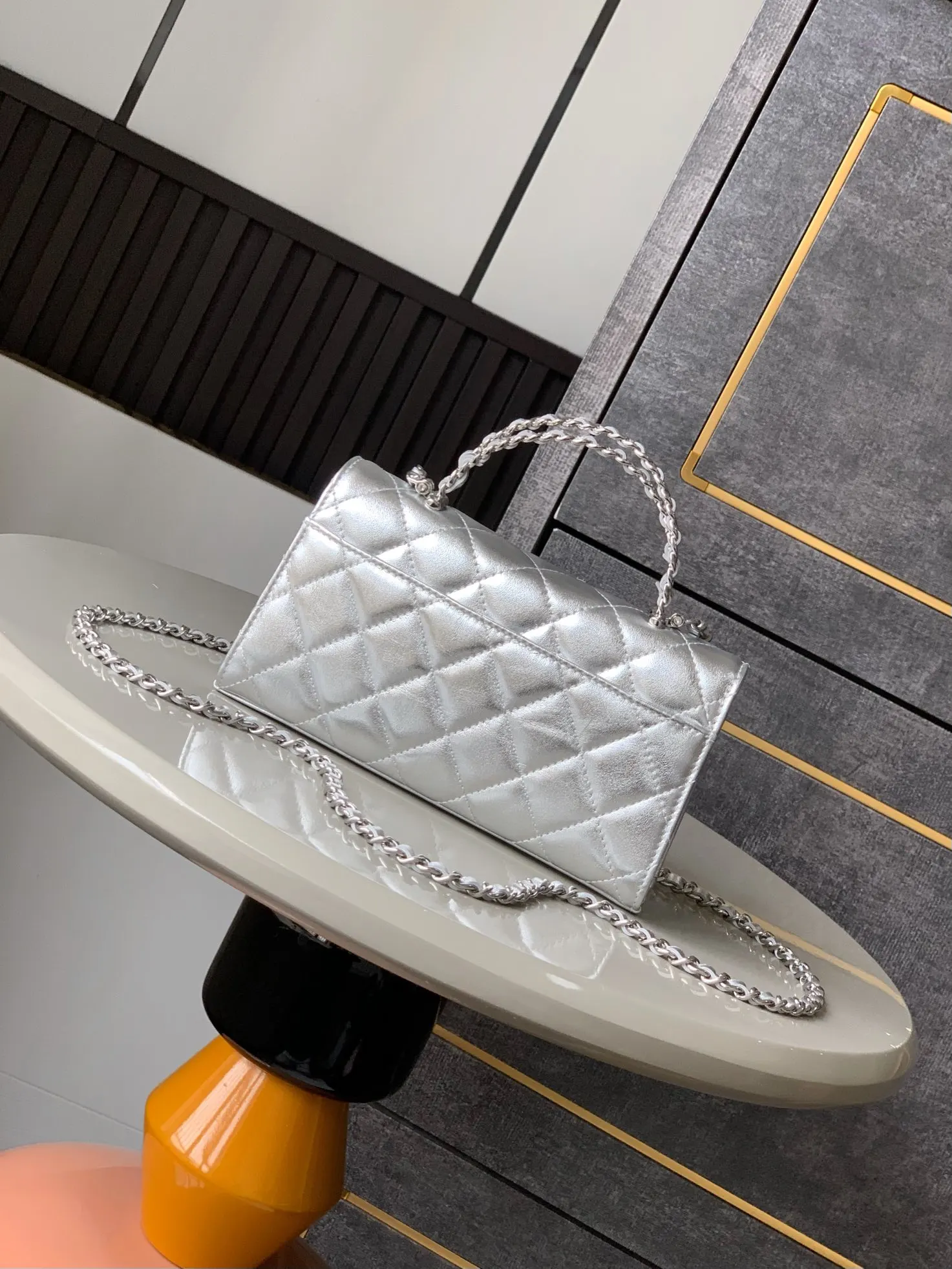 Silver Shoulder Bag