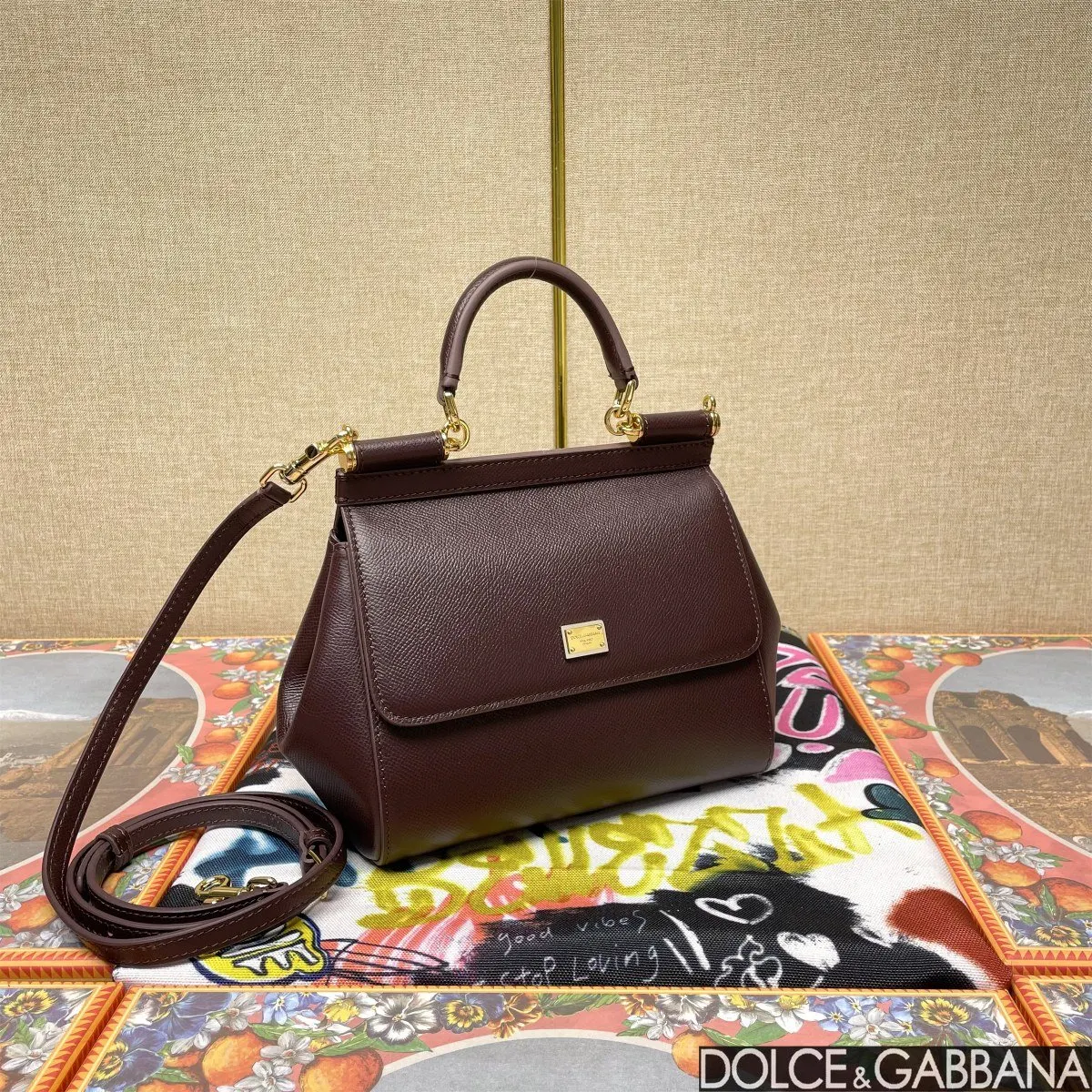 酒紅 Dolce Gabban杜嘉班纳 收納包 旅行收納款