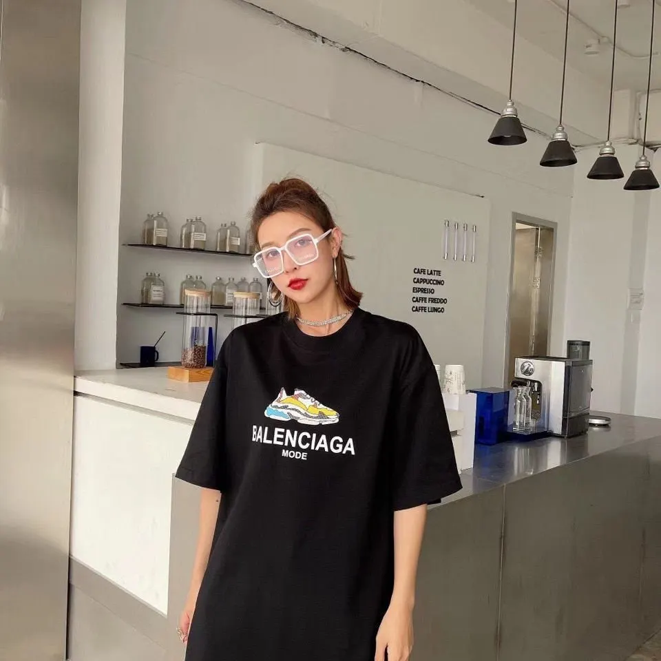 Balenciaga Short Sleeve T-Shirt Street Casual