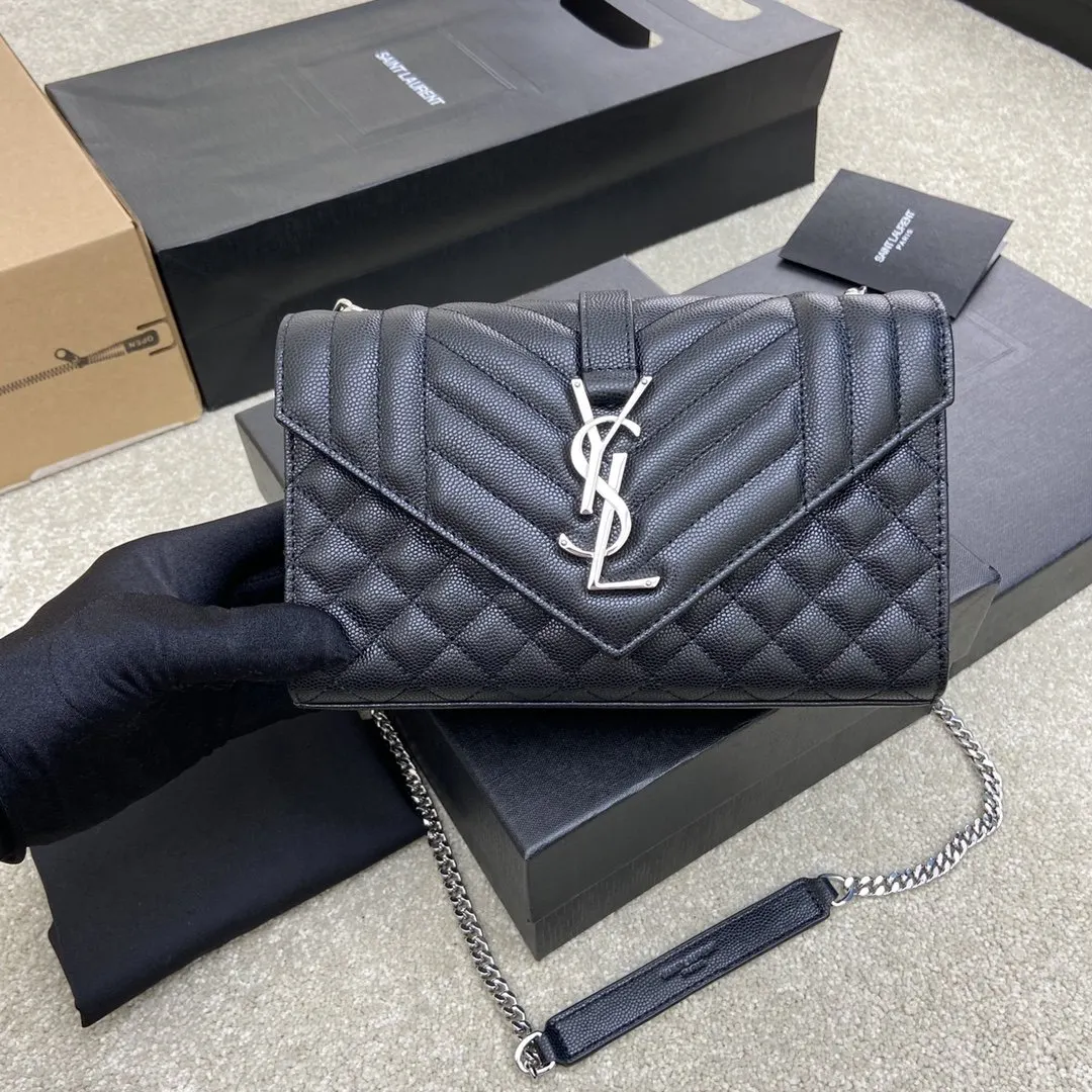 YSL 黑色 牛皮 拿上手就是 手提包 通勤手提款
