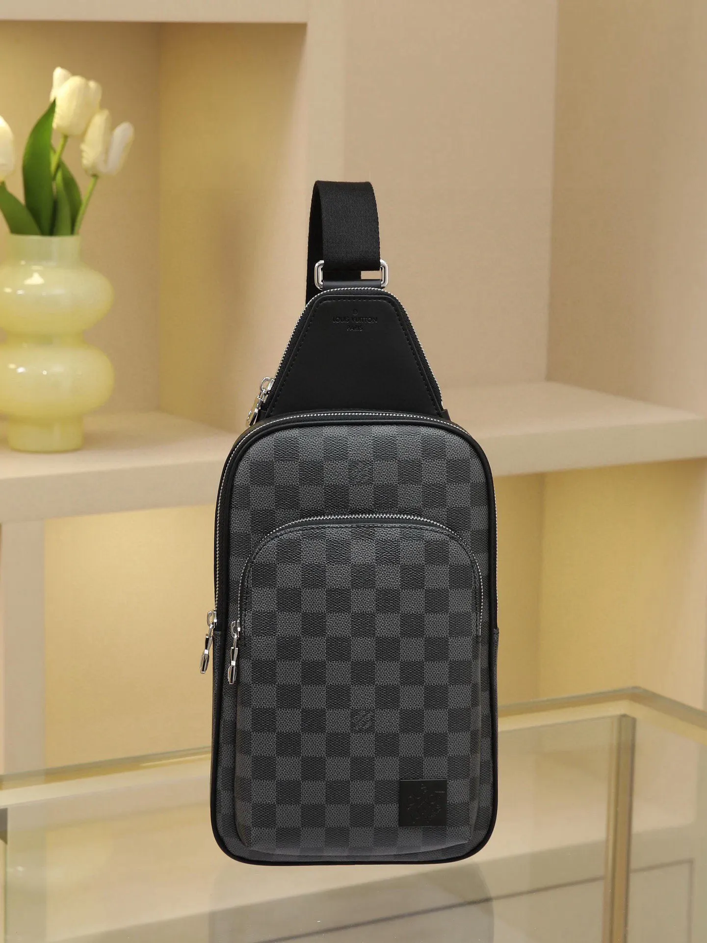 Louis Vuitton Shoulder Bag Canvas Leather