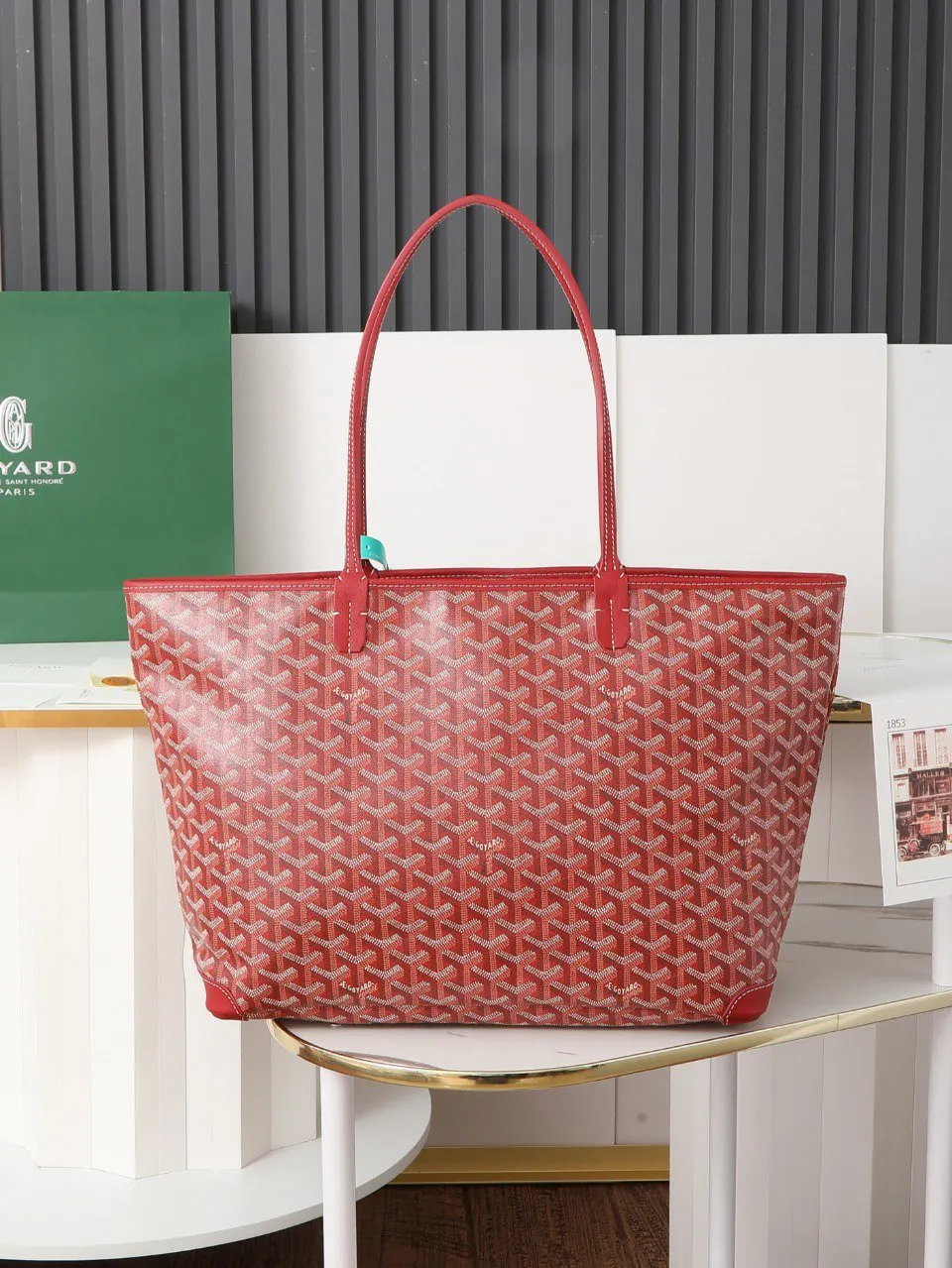 Goyard 红色 皮革 托特包 大容量托特款