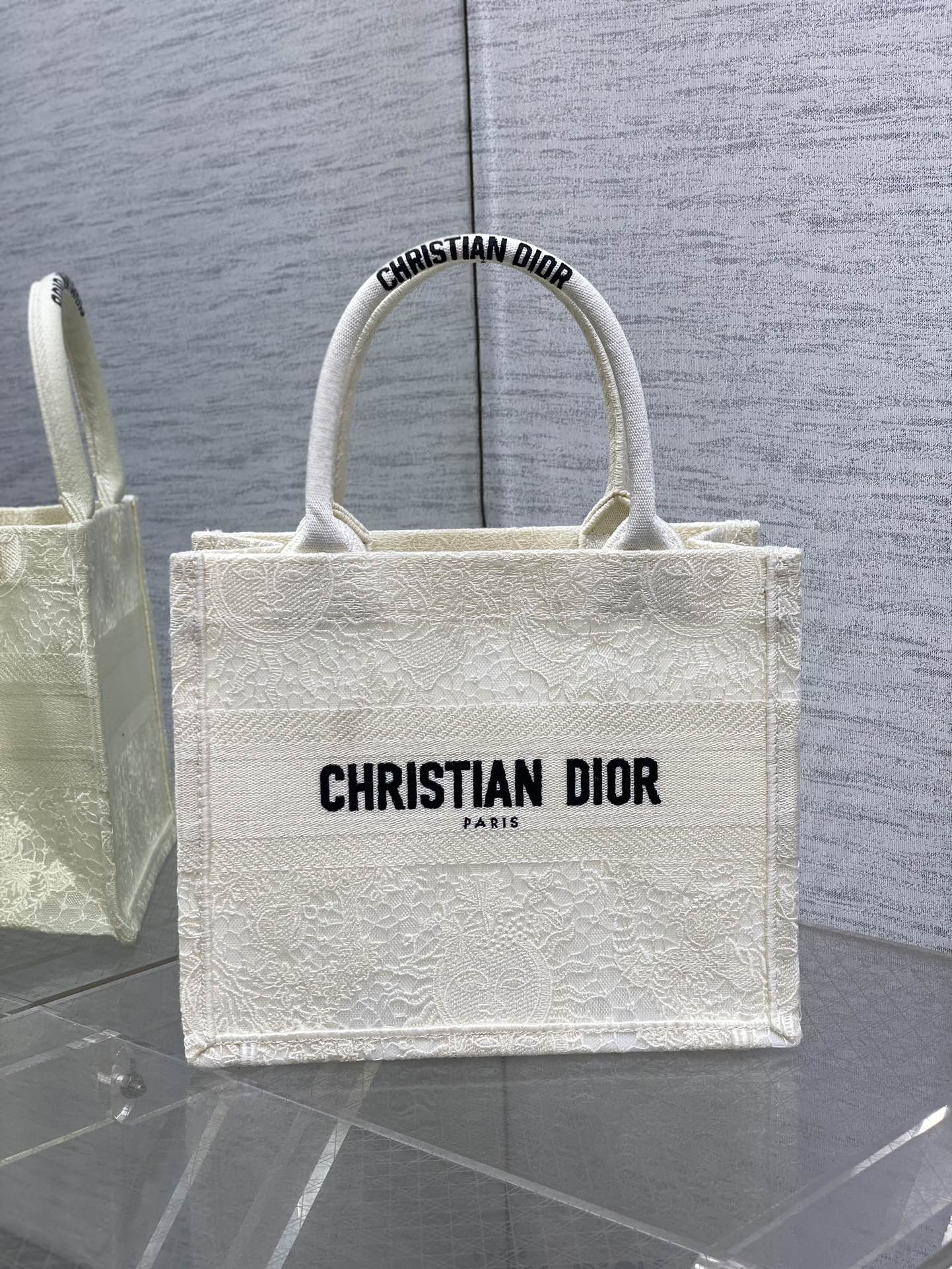 Dior Dⅰor 进口 刺繡蕾丝购物袋 Tote最新尺寸小 托特包 大容量托特款