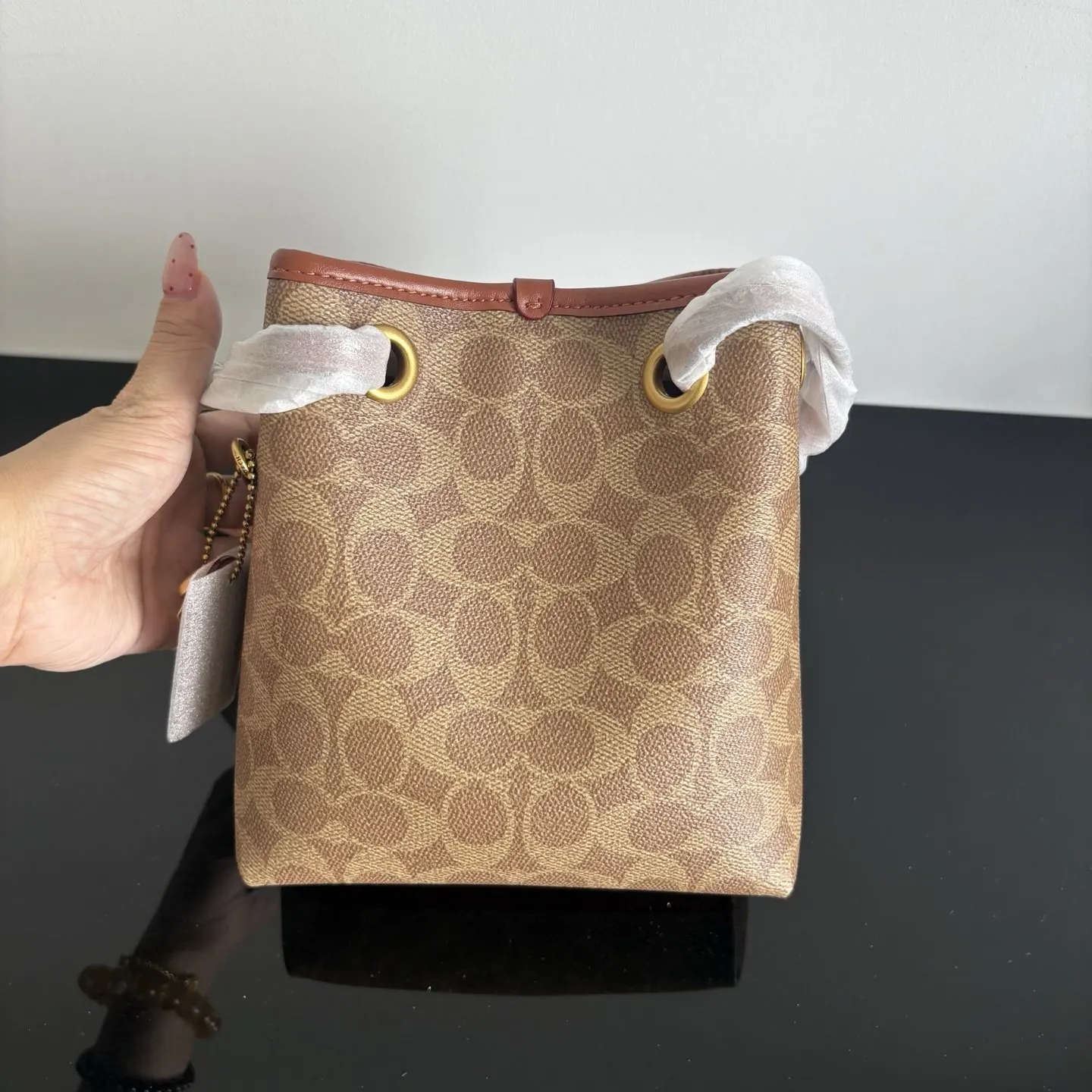 Coach 白色 奶白 鏈條包 精致鏈條款